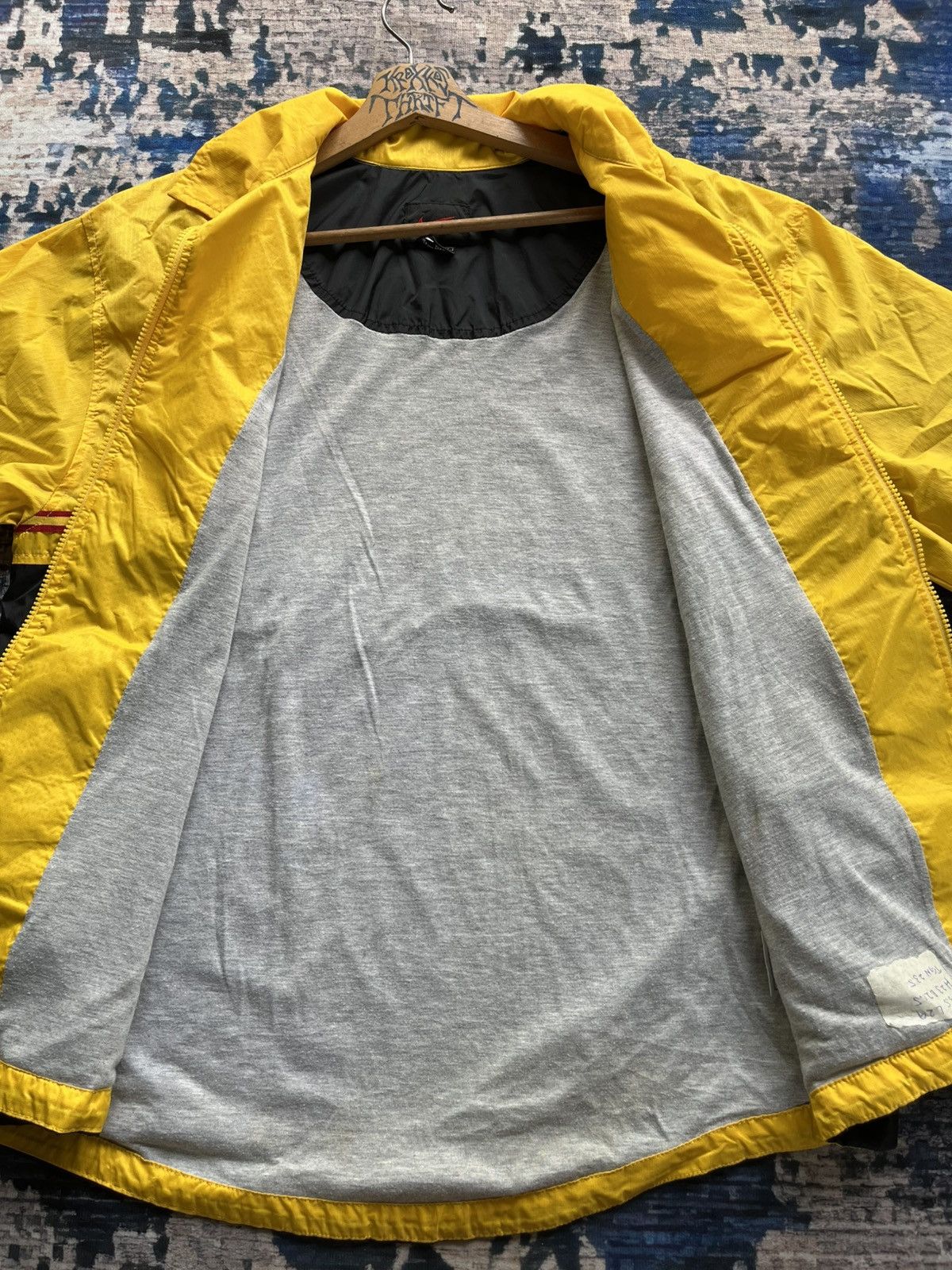 Nike × Vintage RARE Vintage Nike Yellow DHL Big Swoosh Zipper Jacket 90s Size US XL / EU 56 / 4 - 12 Thumbnail