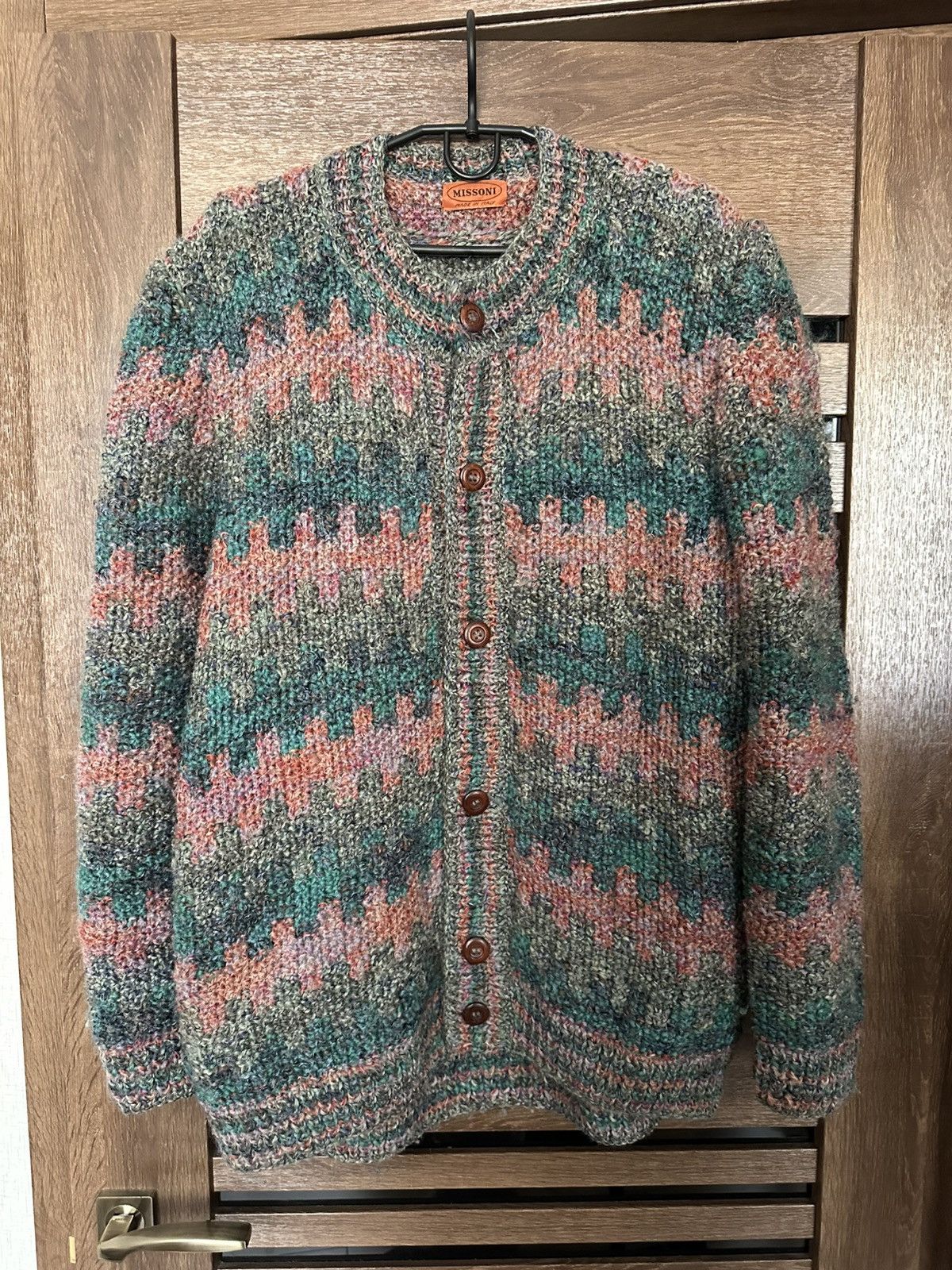 Missoni Missoni Italy Vintage Wool Knit Jacket Pullover 90s Size US L / EU 52-54 / 3 - 1 Thumbnail