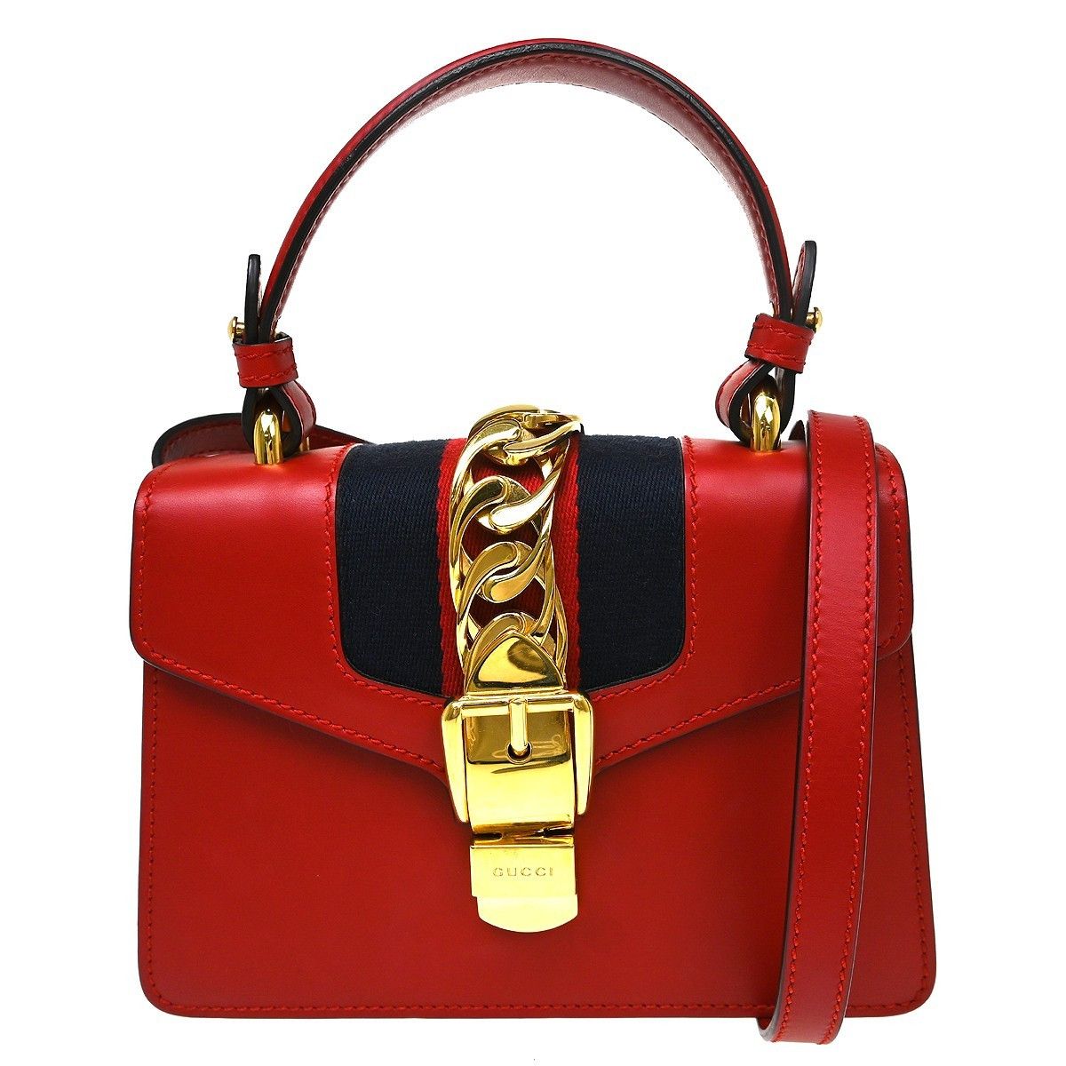 Gucci Gucci Sylvie Top Handle Bag Leather Size ONE SIZE - 1 Thumbnail