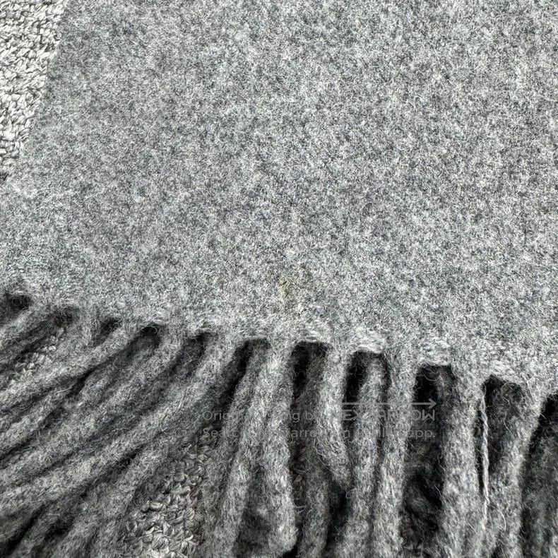 Acne Studios Acne Studios Gray Wool Scarf. Size ONE SIZE - 6 Thumbnail