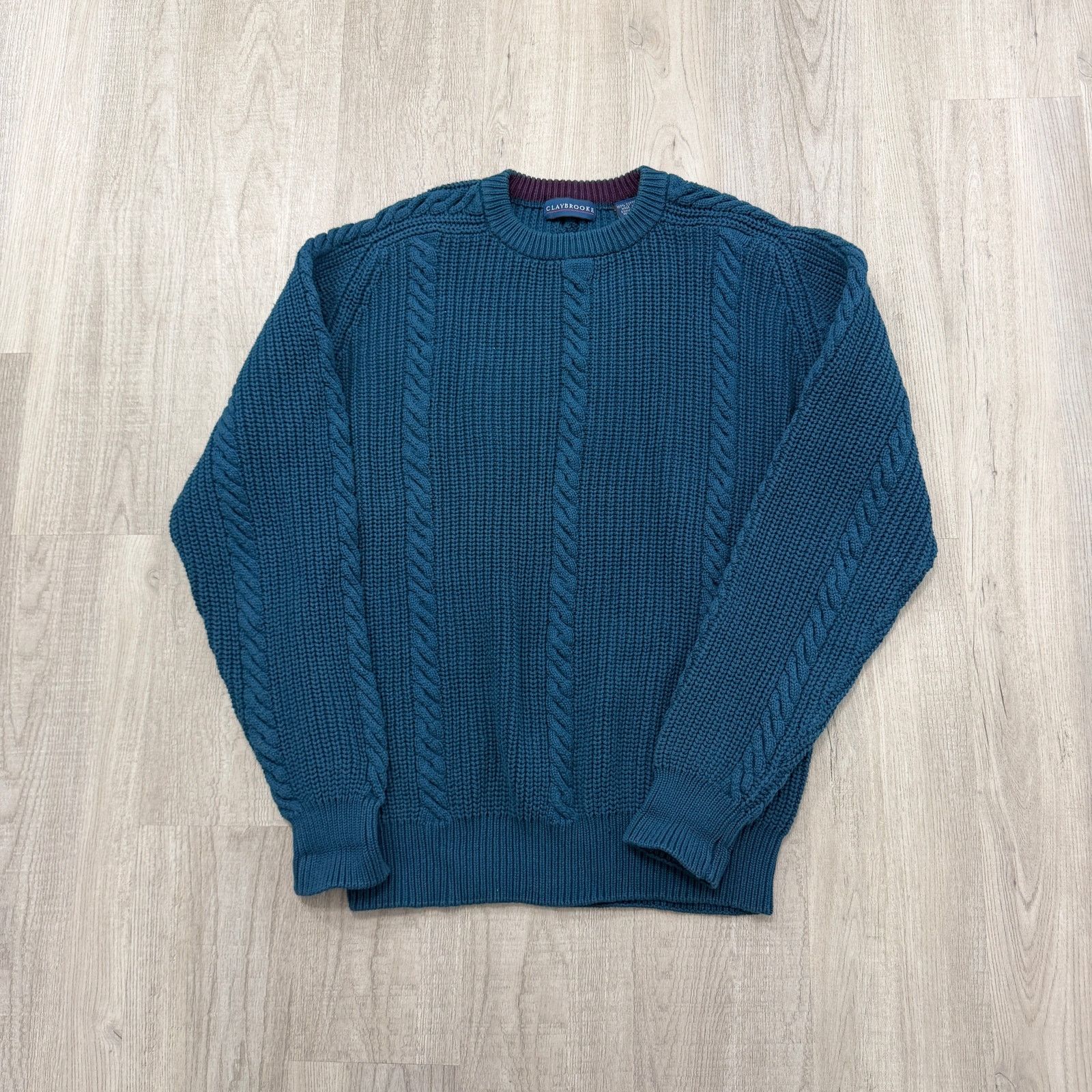 Vintage Vintage Claybrooke Cable Knit Sweater Extra Large Fisherman Size US XL / EU 56 / 4 - 1 Thumbnail