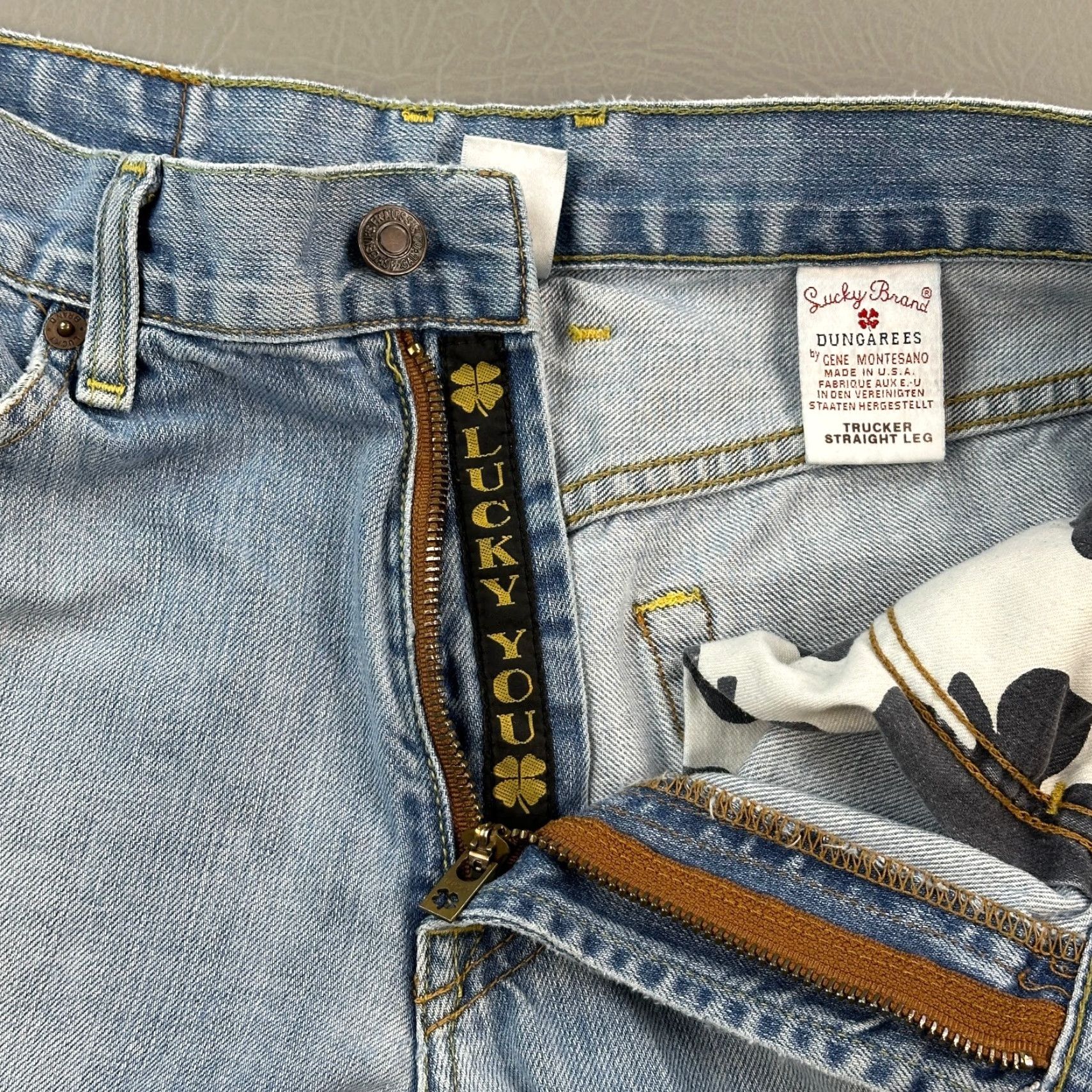 Lucky Brand Vintage Lucky Brand Dungaree Jeans Mens 32x30 Medium Wash Tucker Straight USA Size US 32 / EU 48 - 6 Thumbnail