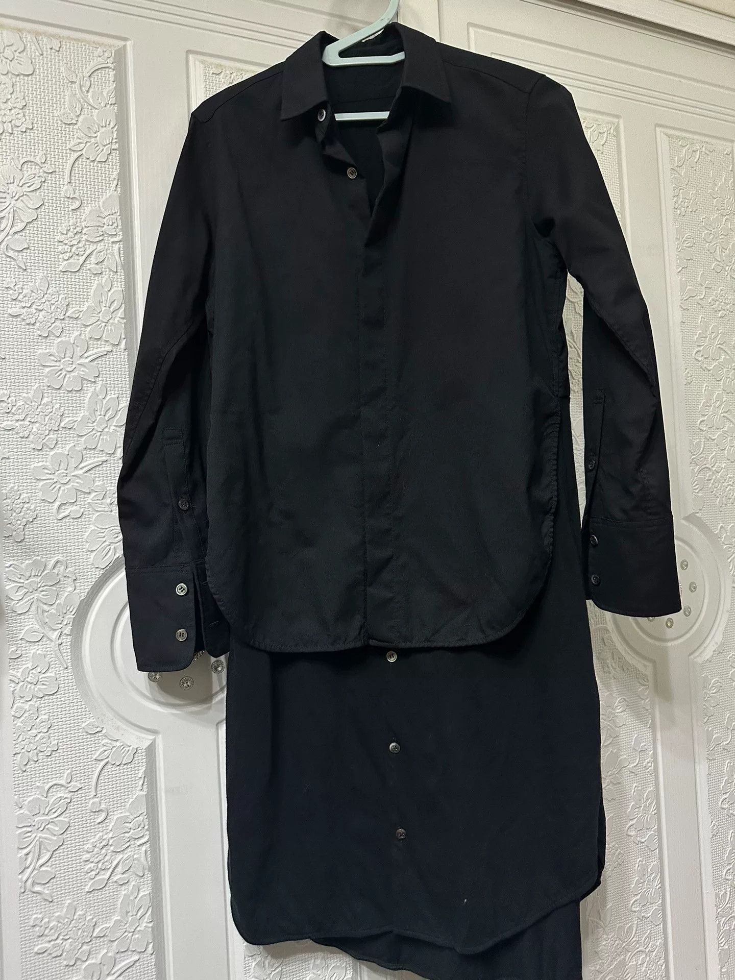 Ground Y GroundY Black Shirtdress with Layered Design Size S / US 4 / IT 40 - 1 Thumbnail
