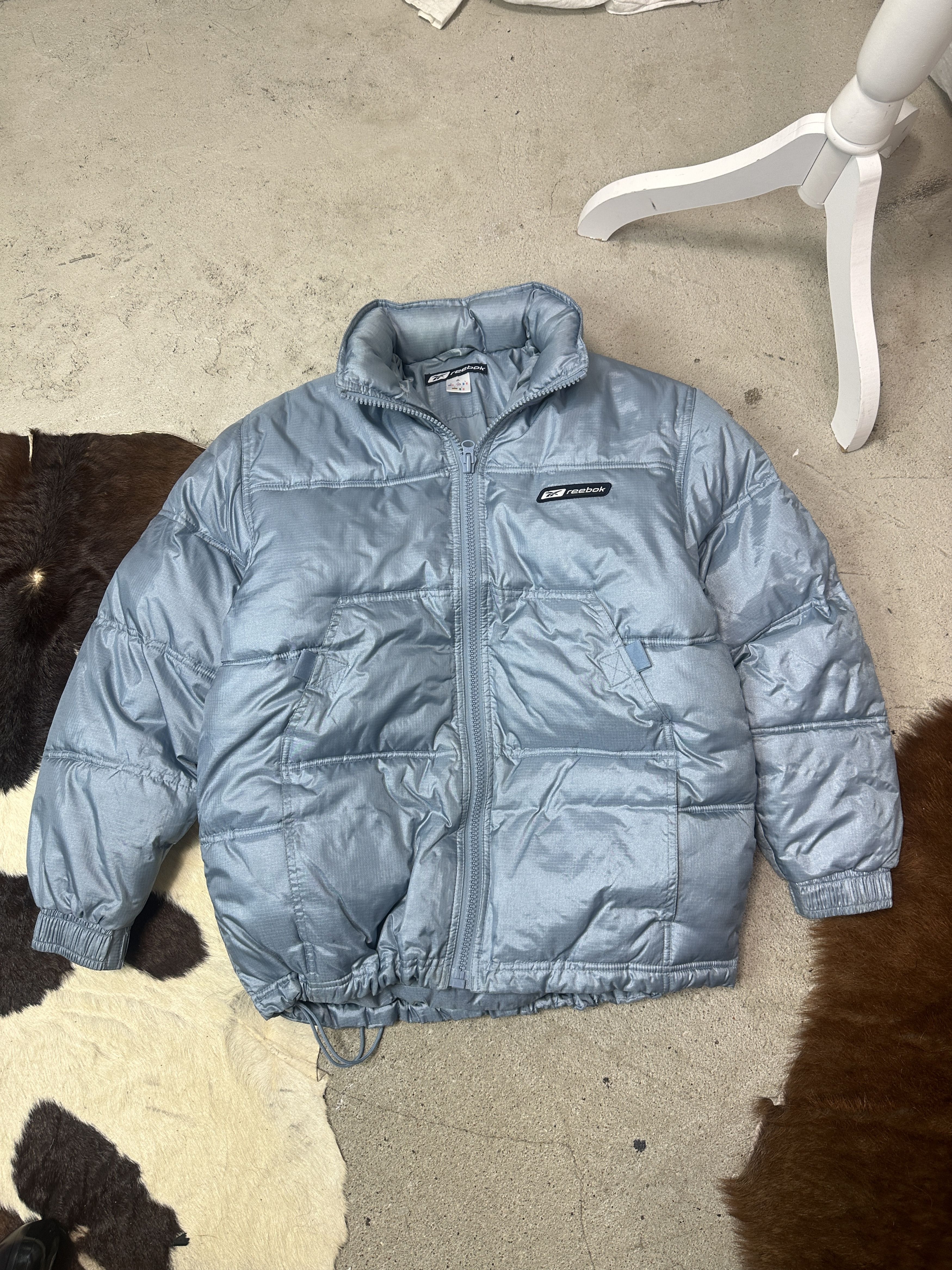 Reebok Vintage Reebok Puffer Babyblue Down Jacket Y2K Size XS / US 0-2 / IT 36-38 - 2 Thumbnail
