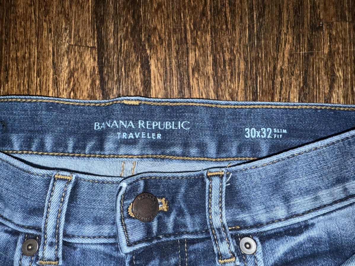Banana Republic Banana Republic Traveler Denim Jean Pant 30x32 Slim Size US 30 / EU 46 - 2 Thumbnail