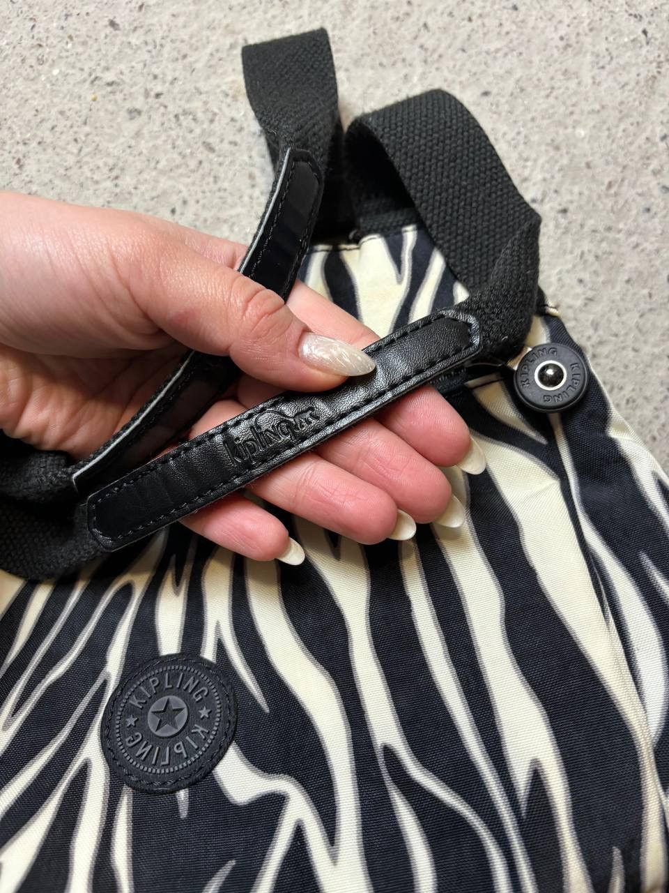 Japanese Brand × Vintage Vintage Y2K Kipling Monkey Toy Japanese Zebra Print Bag Size ONE SIZE - 4 Thumbnail