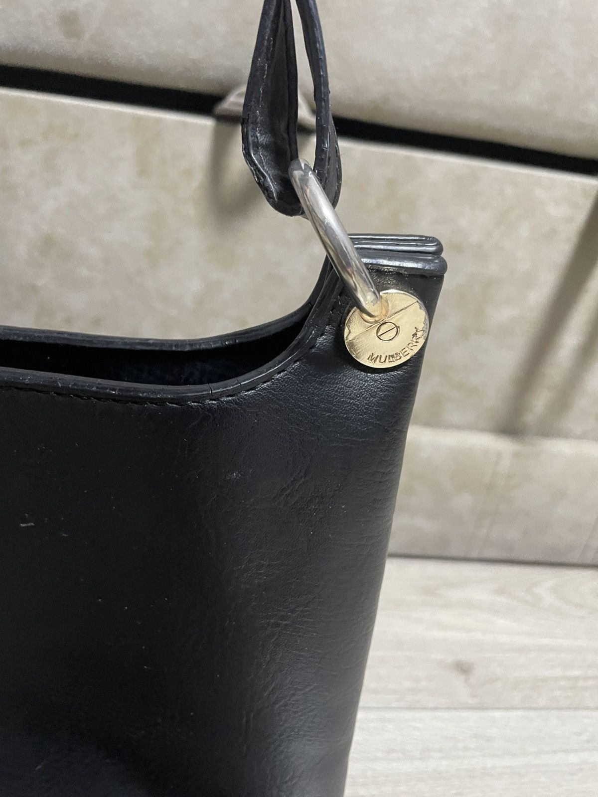 Designer × Mulberry Vintage Mulberry Leather shoulder hand bag With Zip Pouch Size ONE SIZE - 16 Thumbnail