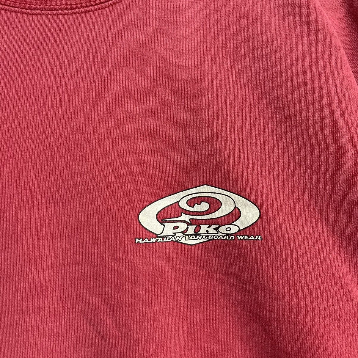 Vintage Vintage Piko Hawaiian Designed Wear Sweatshirt Red 90s Surf Size US XL / EU 56 / 4 - 5 Thumbnail