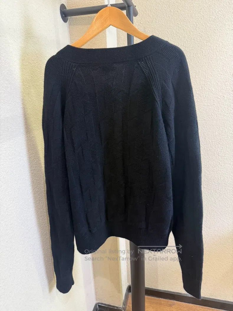 Hermes Hermes Black Knit Open Cardigan, 100% Wool, Classic Style Size S / US 4 / IT 40 - 2 Thumbnail