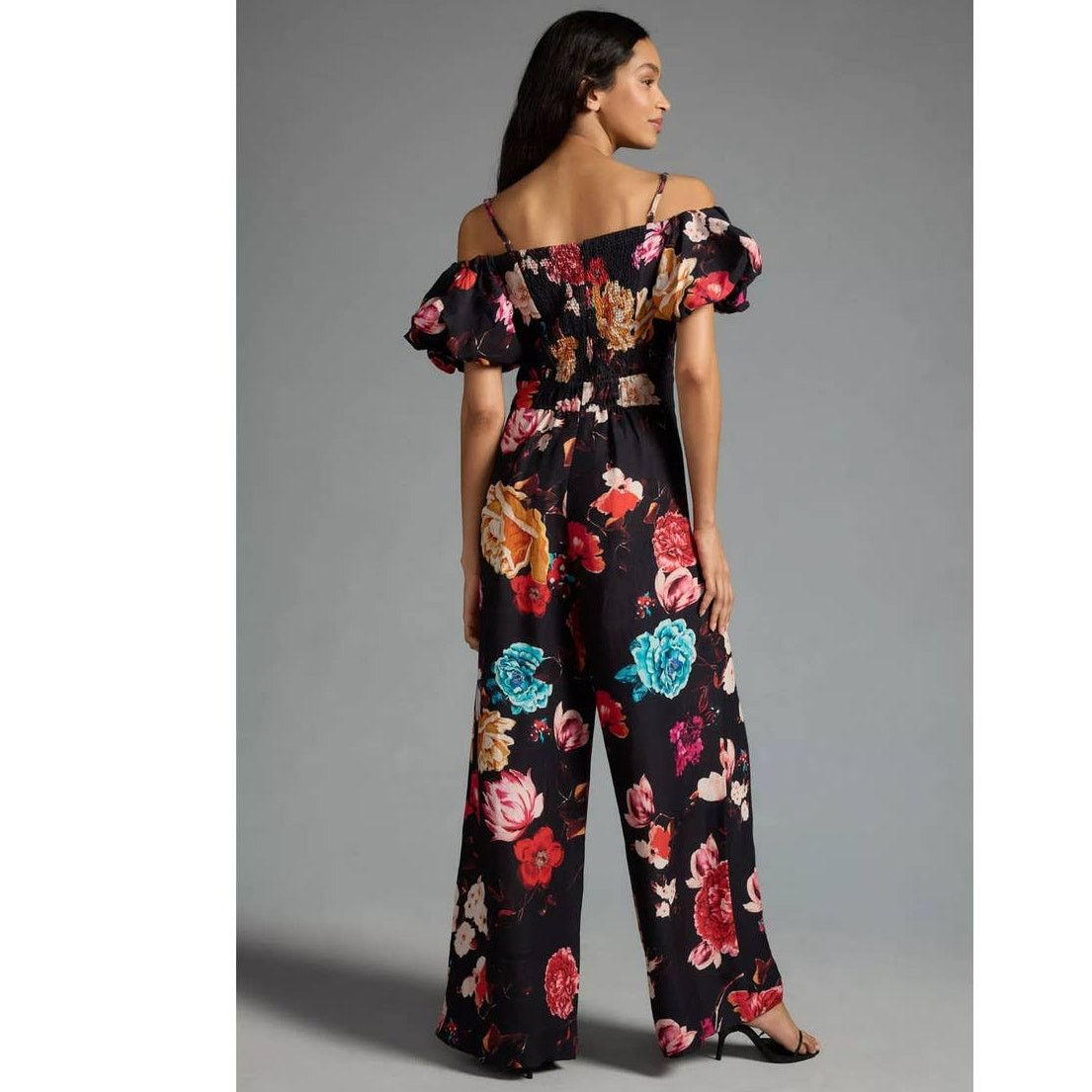Anthropologie NWT Anthropologie Ranna Gill Off-The-Shoulder Jumpsuit $188 Size 26" / US 2 / IT 38 - 4 Thumbnail