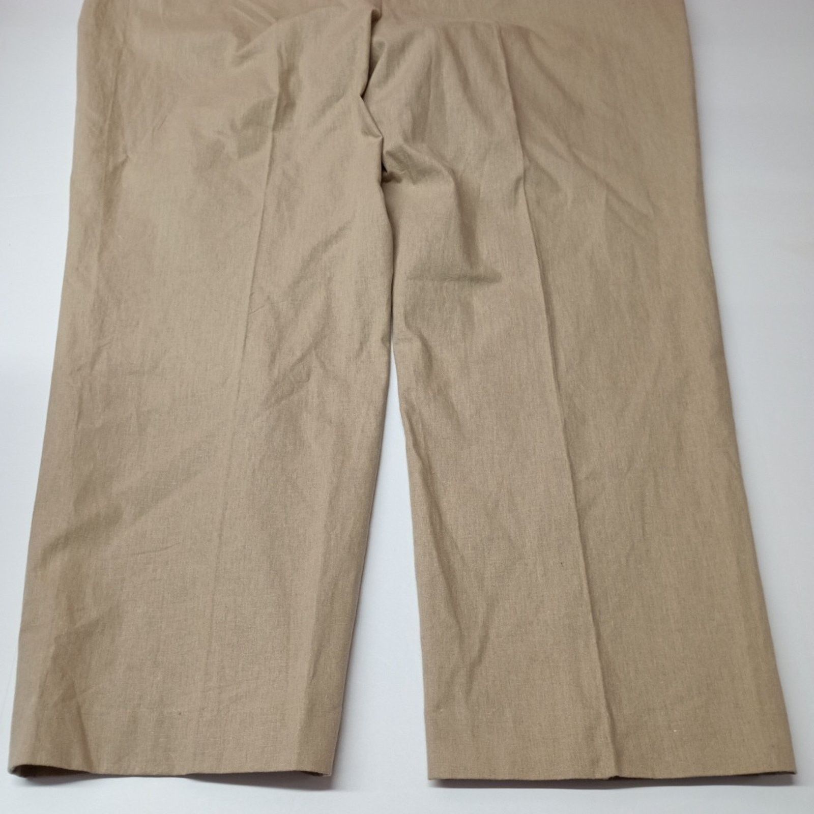 Stafford Stafford Linen Dress Pants Men's Big & Tall Size 56x32 Stone Size US 44 / EU 60 - 6 Thumbnail
