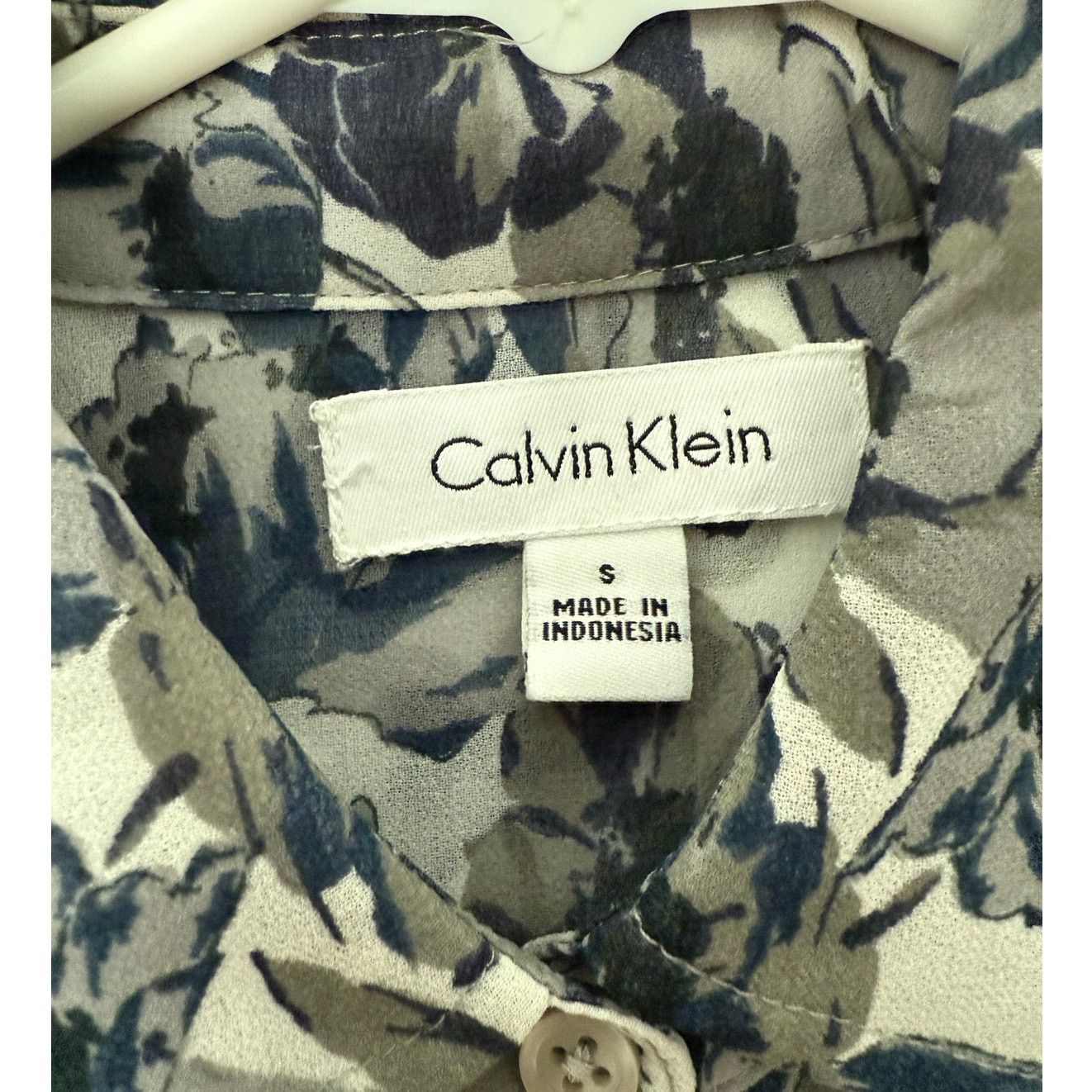 Calvin Klein Calvin Klein Floral Button-Down Tie Front Blouse Size S Size S / US 4 / IT 40 - 3 Thumbnail