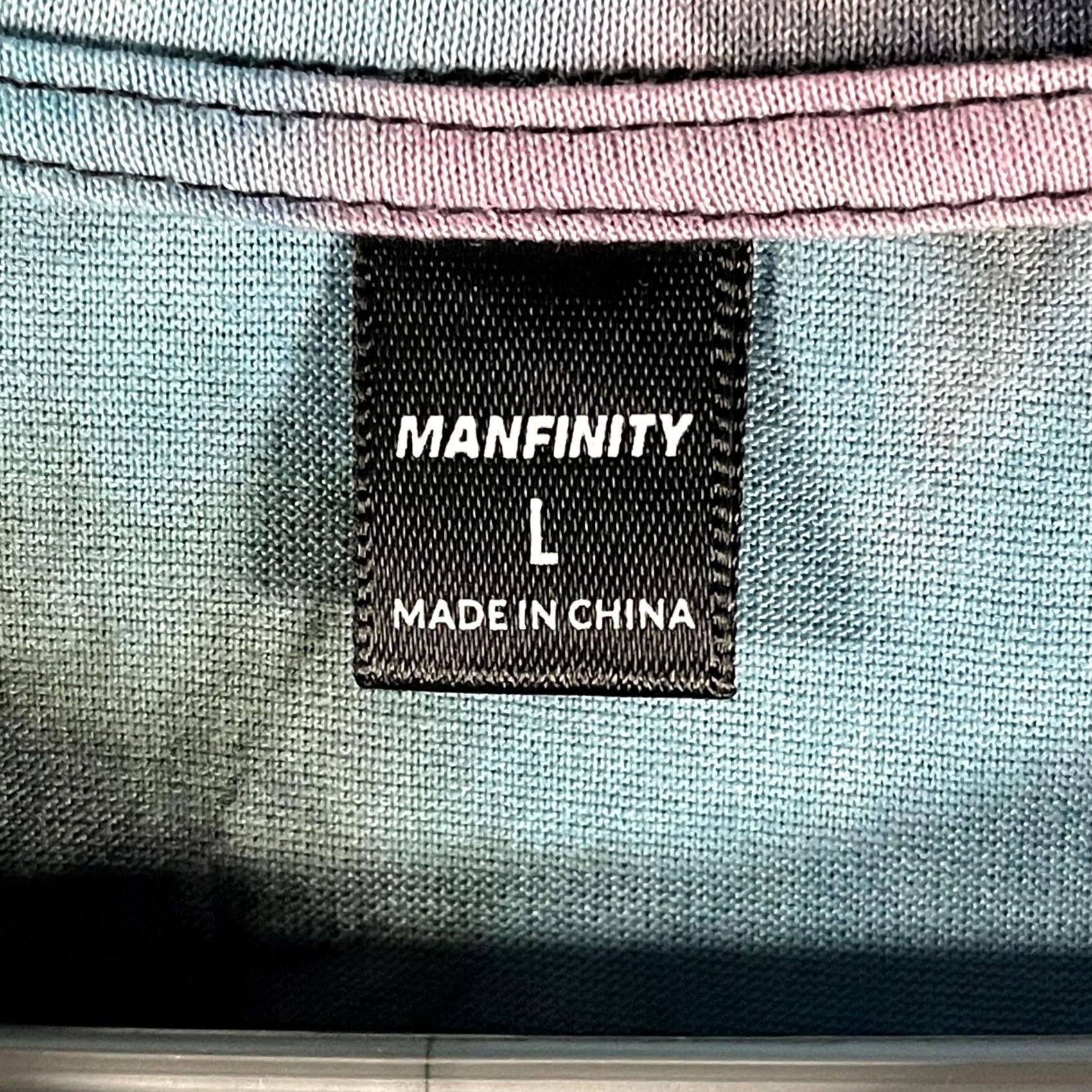 Vintage Manfinity Shirt Large Pastel Tie Dye Skeleton Hand Rock Graphic Tee Mens Size US L / EU 52-54 / 3 - 5 Thumbnail
