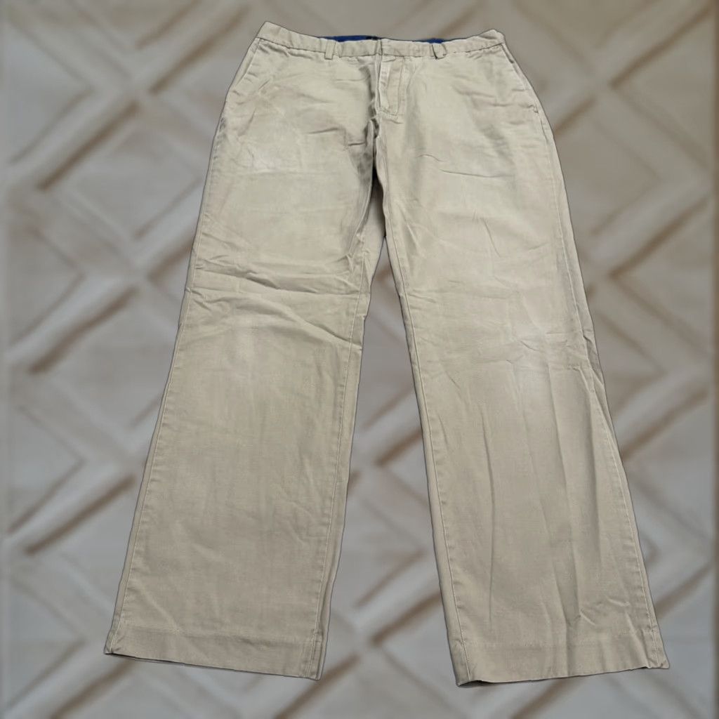 Banana Republic Banana Republic Slim Fit Chino Pants Mens 34x30 Khaki Brown Classic Smart Casual Size US 34 / EU 50 - 1 Thumbnail