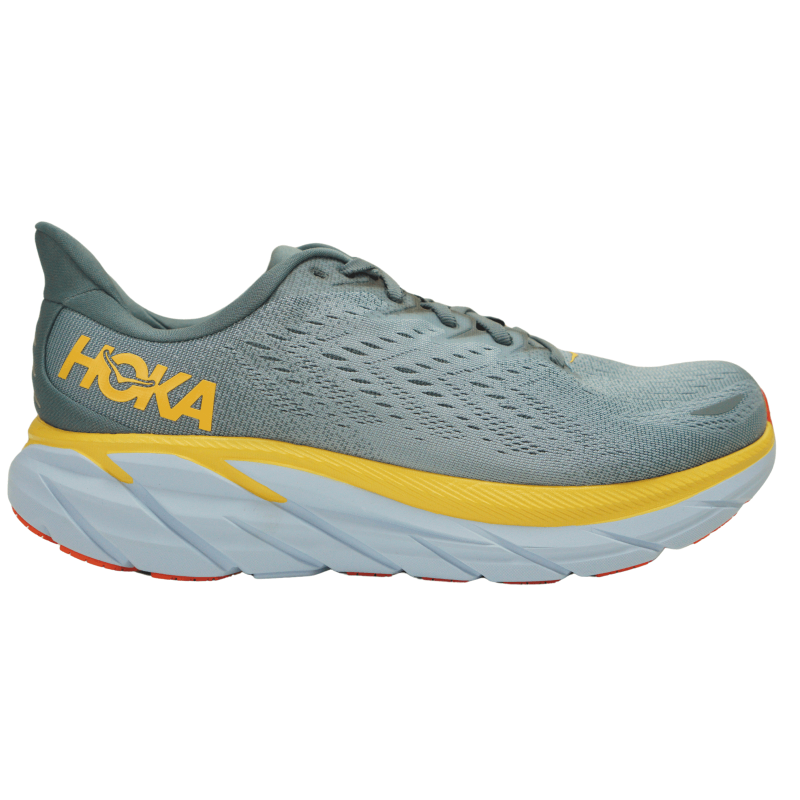 image of Men Hoka One One Clifton 8 Sneakers Trail Running Us9 in Blue