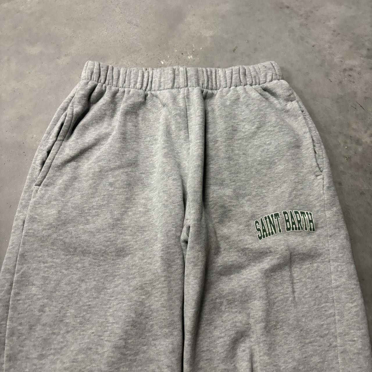 Japanese Brand × Vintage Crazy Vintage Y2K/2000s Light Grey Streetwear Essential Sweatpants! Size US 30 / EU 46 - 4 Thumbnail