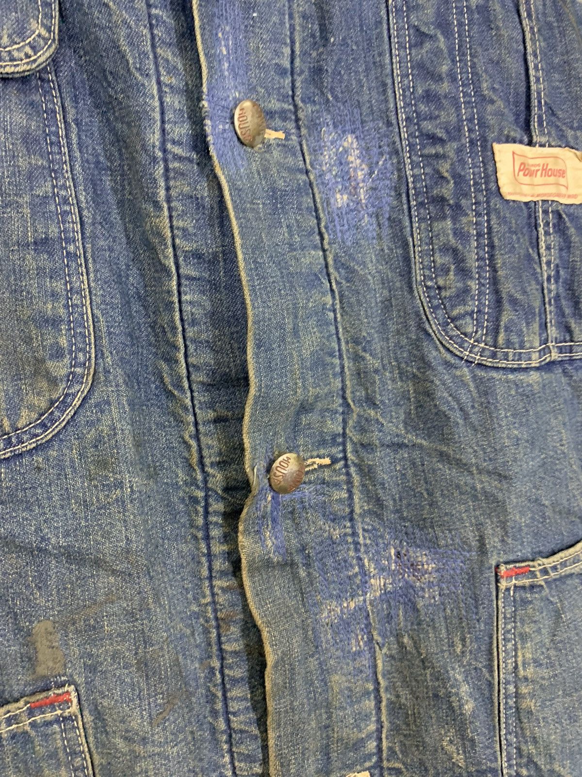 Original Montgomery × Vintage 1950’s Power House Blanket-Lined Denim Chore Worker Jacket Size US L / EU 52-54 / 3 - 7 Thumbnail