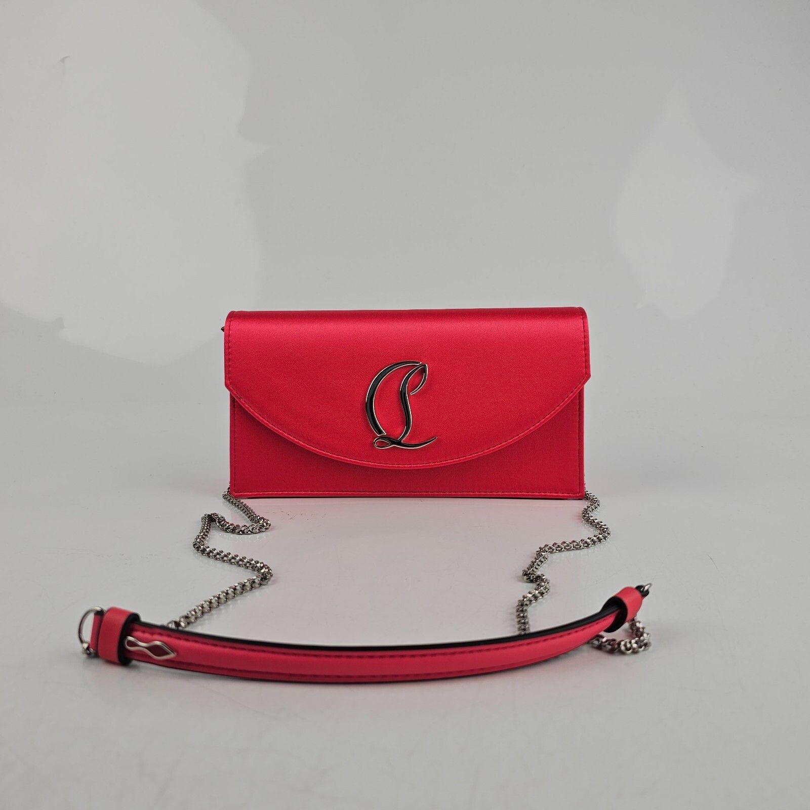 Christian Louboutin CHRISTIAN LOUBOUTIN Loubi54 Venus Pink Satin Shoulder Bag Ne Size ONE SIZE - 3 Thumbnail