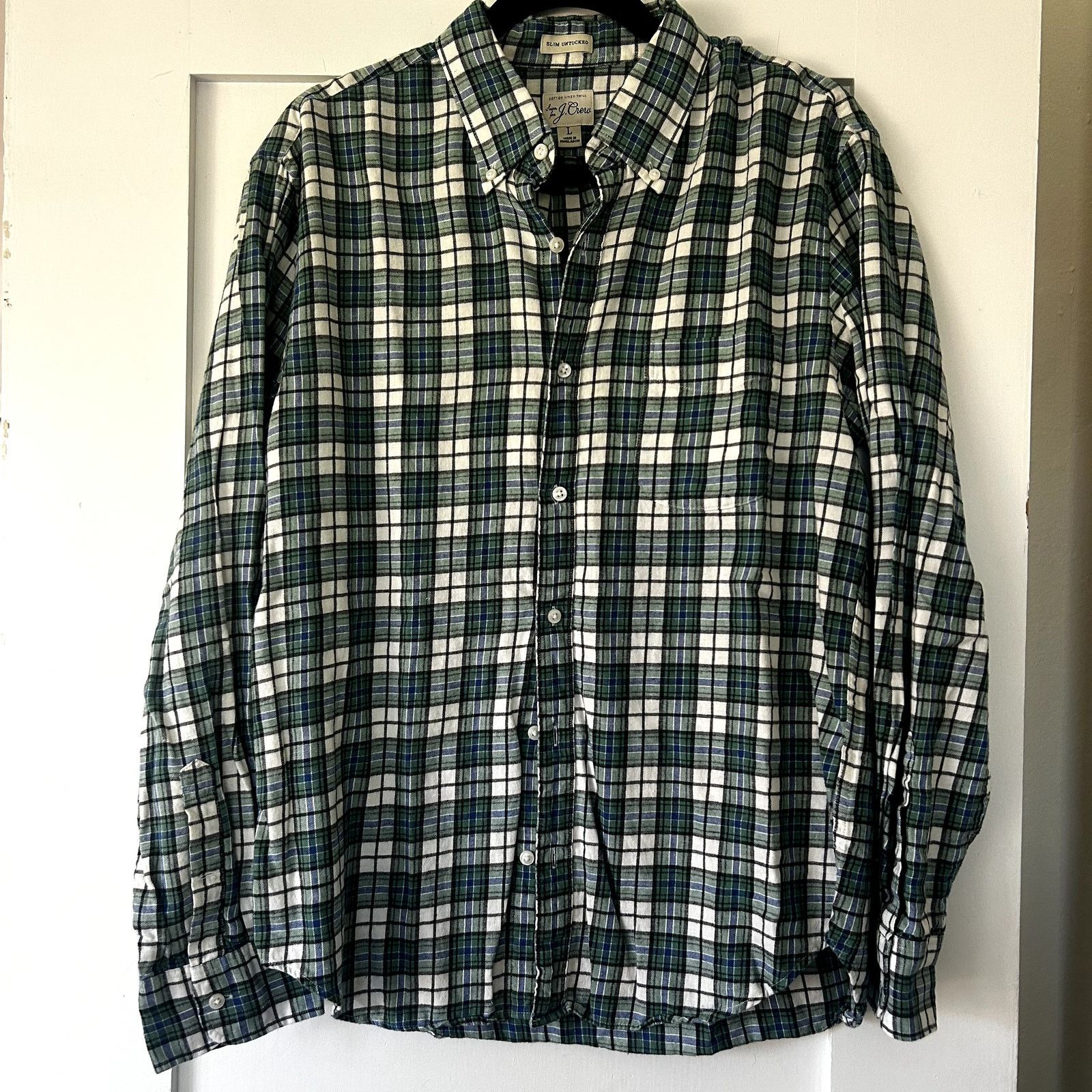J.Crew Men's Slim fit J.Crew button down plaid shirt Size US M / EU 48-50 / 2 - 1 Thumbnail