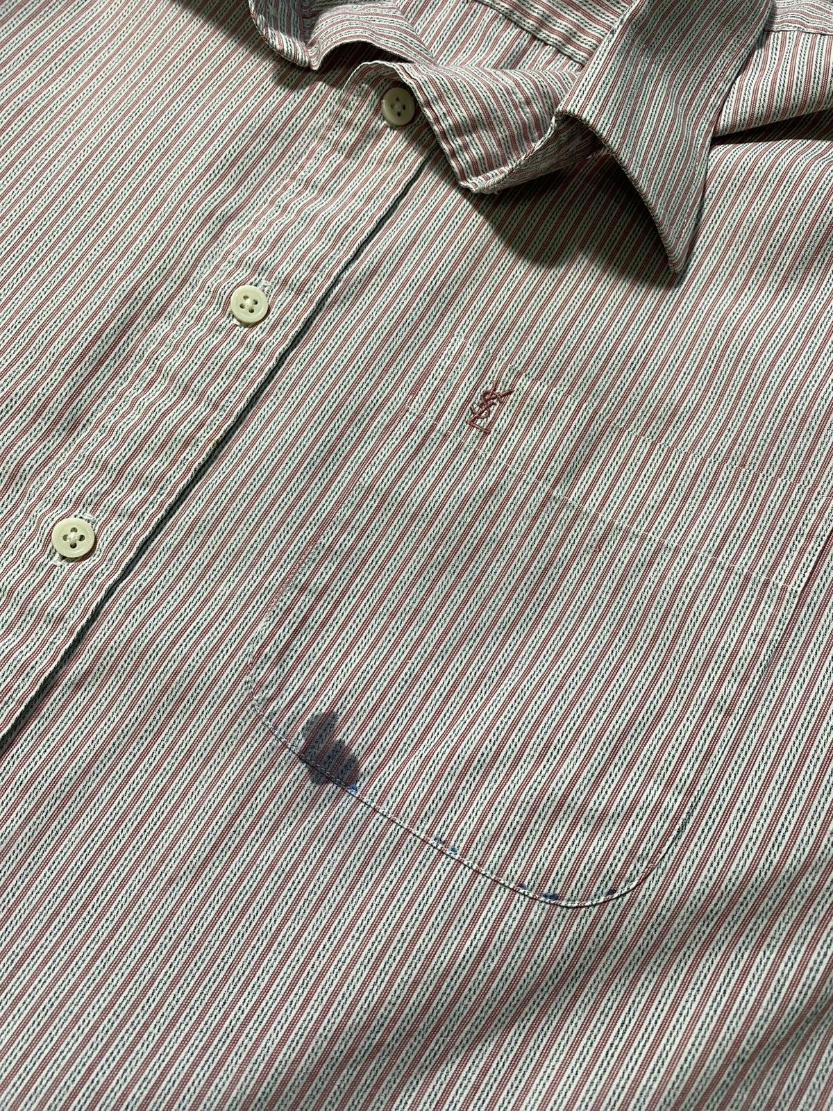 Yves Saint Laurent Vintage YSL Classic Shirt Button Ups Long Sleeve Size US L / EU 52-54 / 3 - 4 Thumbnail