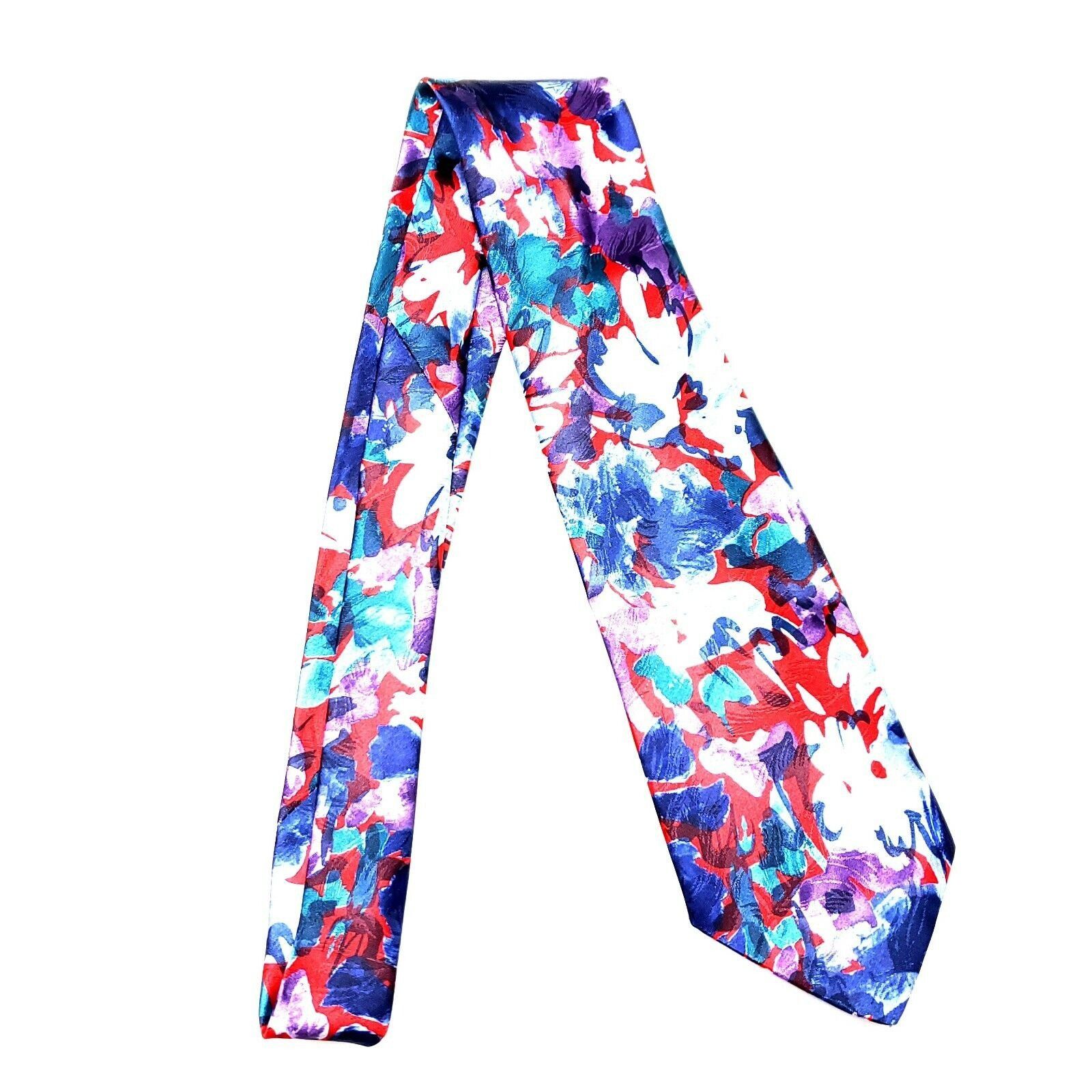 Pierre Cardin Pierre Cardin Polyester Tie Multi Colored Abstract Classic Size ONE SIZE - 6 Thumbnail