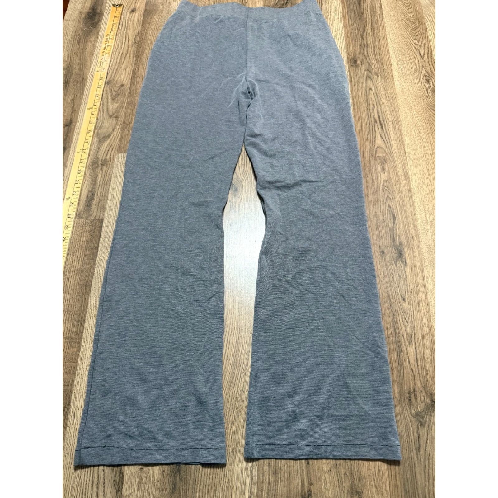 Vintage Alloy Apparel Pants Women’s Medium Gray Yoga Pants Pull On High Rise Bootcut Inseam 30” Size 32" / US 10 / IT 46 - 2 Thumbnail