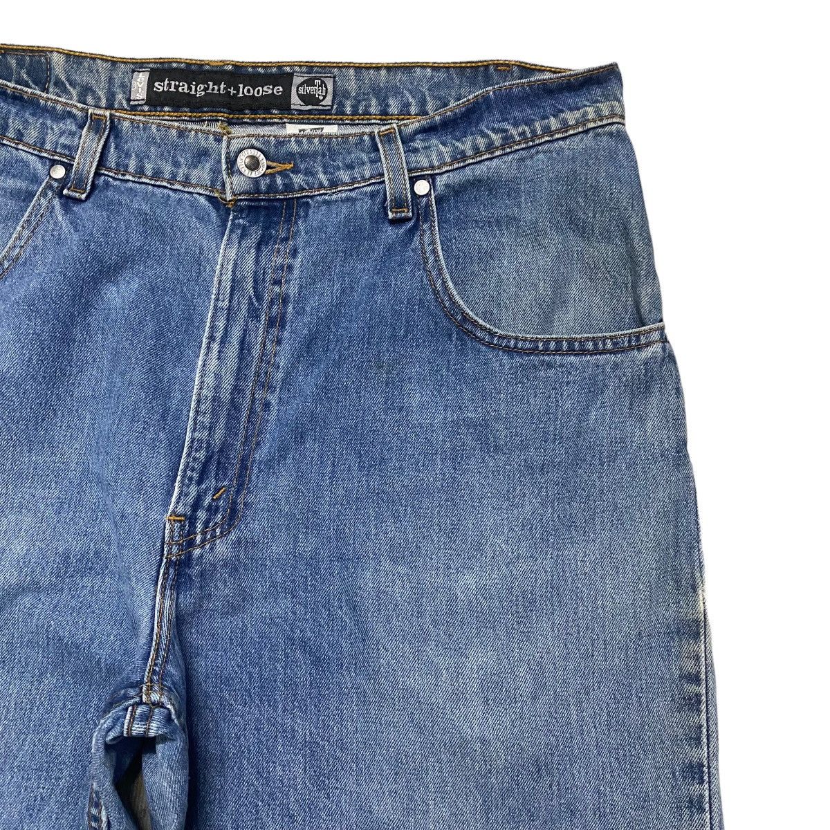 Levi's Vintage 90s Levis Silvertab Straight+Loose Denim Jeans Size US 36 / EU 52 - 5 Thumbnail