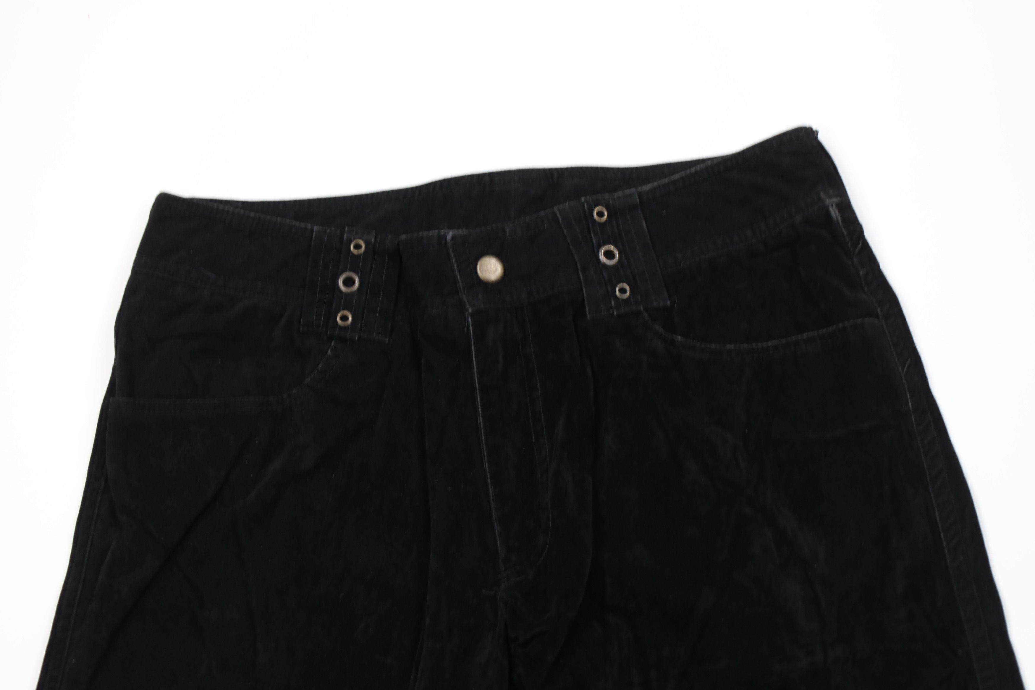 Lip Service Vintage 90s Lip Service Velvet Velour Wide Leg Pants USA Size 32" / US 10 / IT 46 - 2 Thumbnail