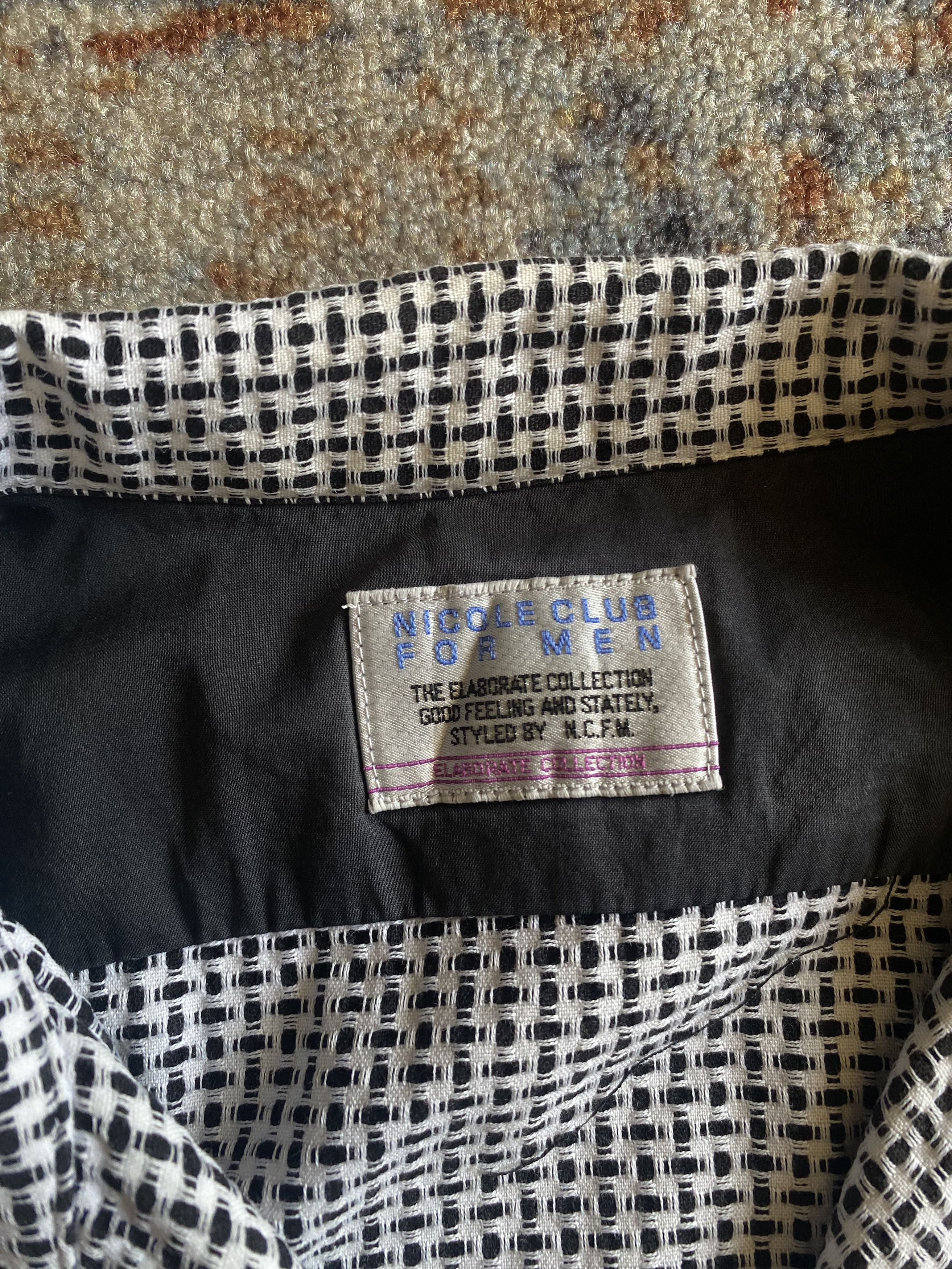 Japanese Brand × Nicole Club × Vintage Nicole Club Sashiko Shirt Size US M / EU 48-50 / 2 - 7 Thumbnail