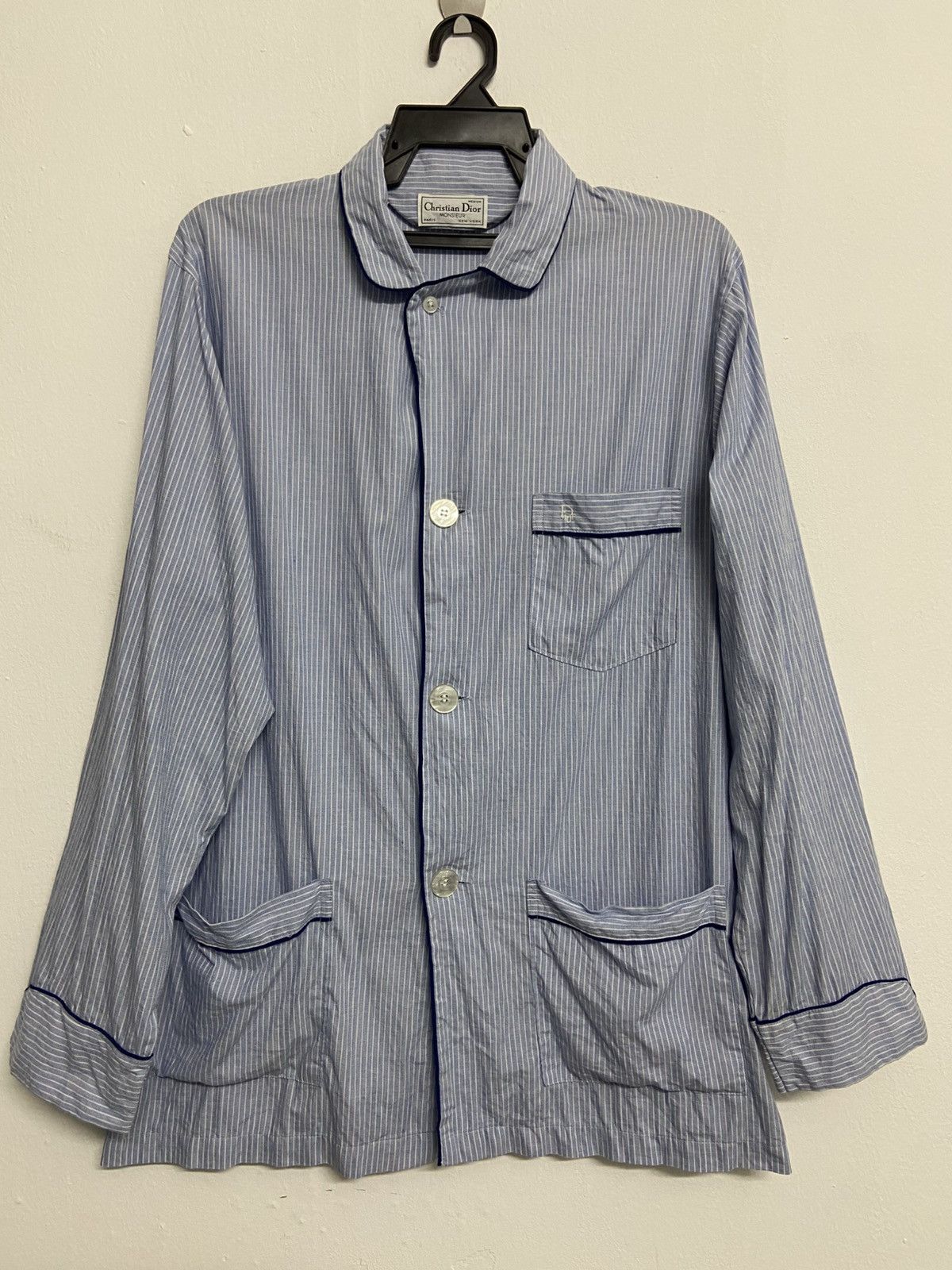 Dior Christian Dior Blue Shirt Size US M / EU 48-50 / 2 - 9 Thumbnail
