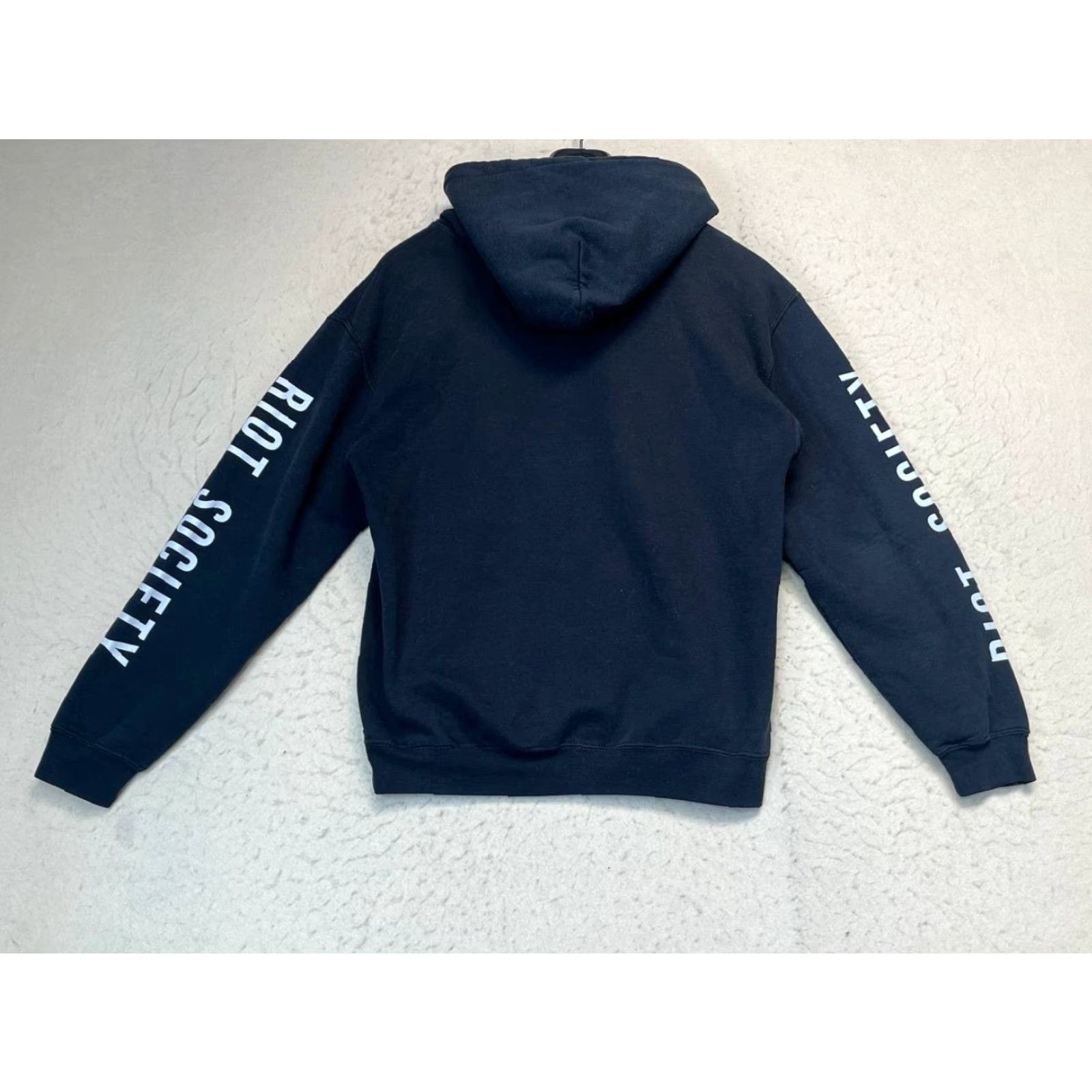 Vintage Riot Society Hoodie Rose Embroidered Size M Black Unisex Adults Pullover See Pics Size US M / EU 48-50 / 2 - 2 Thumbnail
