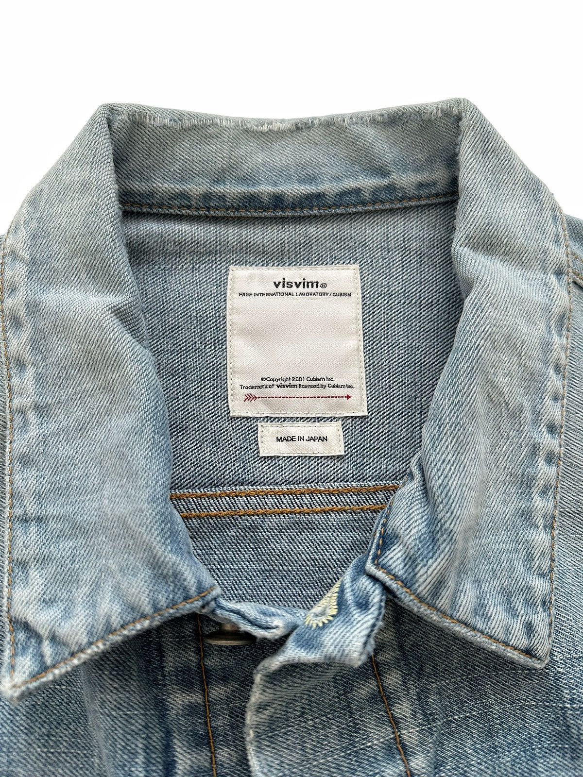 Visvim Sz2 19SS 101 Social Sculpture Distressed Denim Jacket Size US M / EU 48-50 / 2 - 7 Thumbnail
