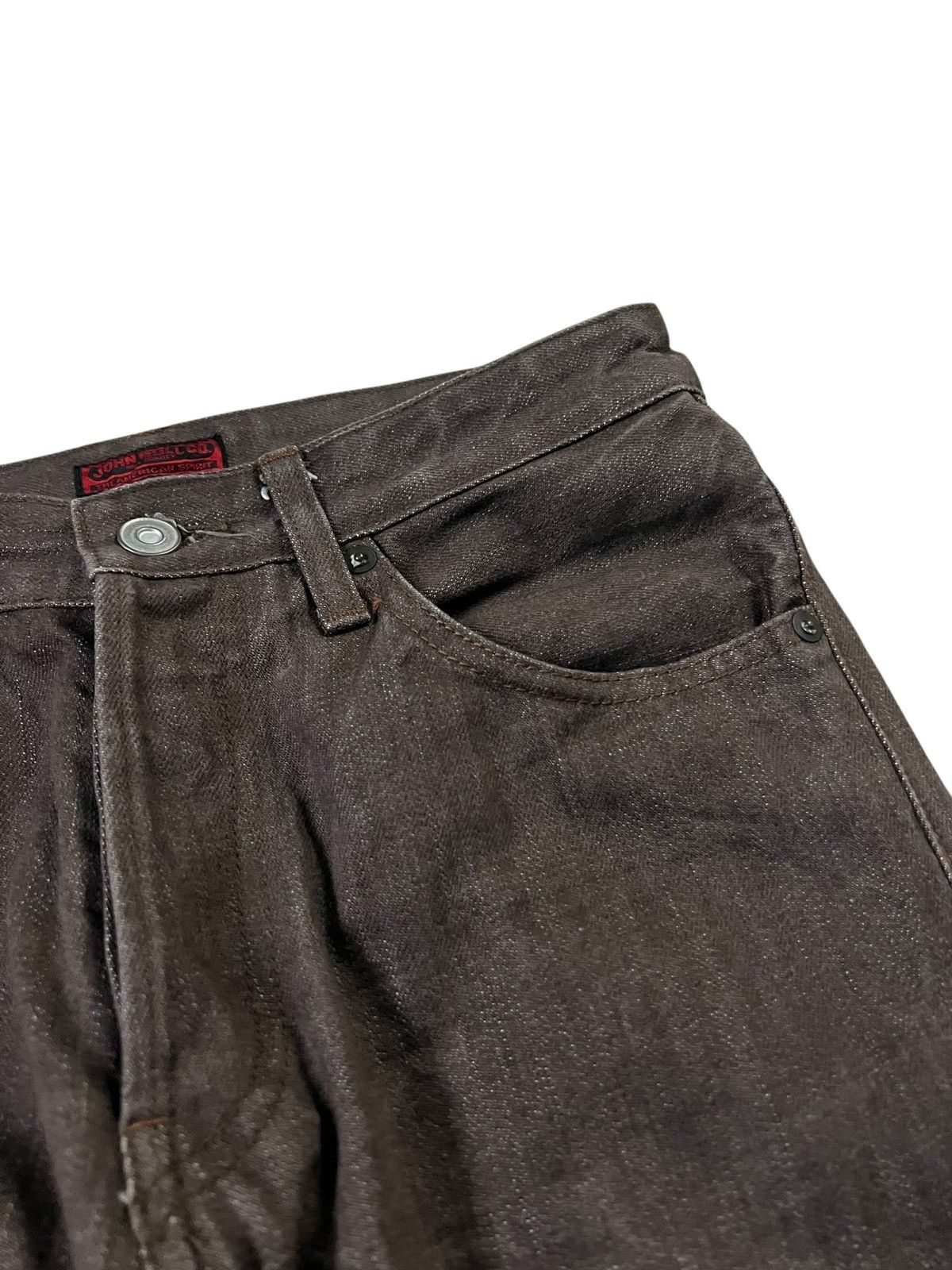 If Six Was Nine × Johnbull × KOJIMA GENES Vintage John Bull Co Brown Jeans Very Rare Size US 27 - 4 Thumbnail