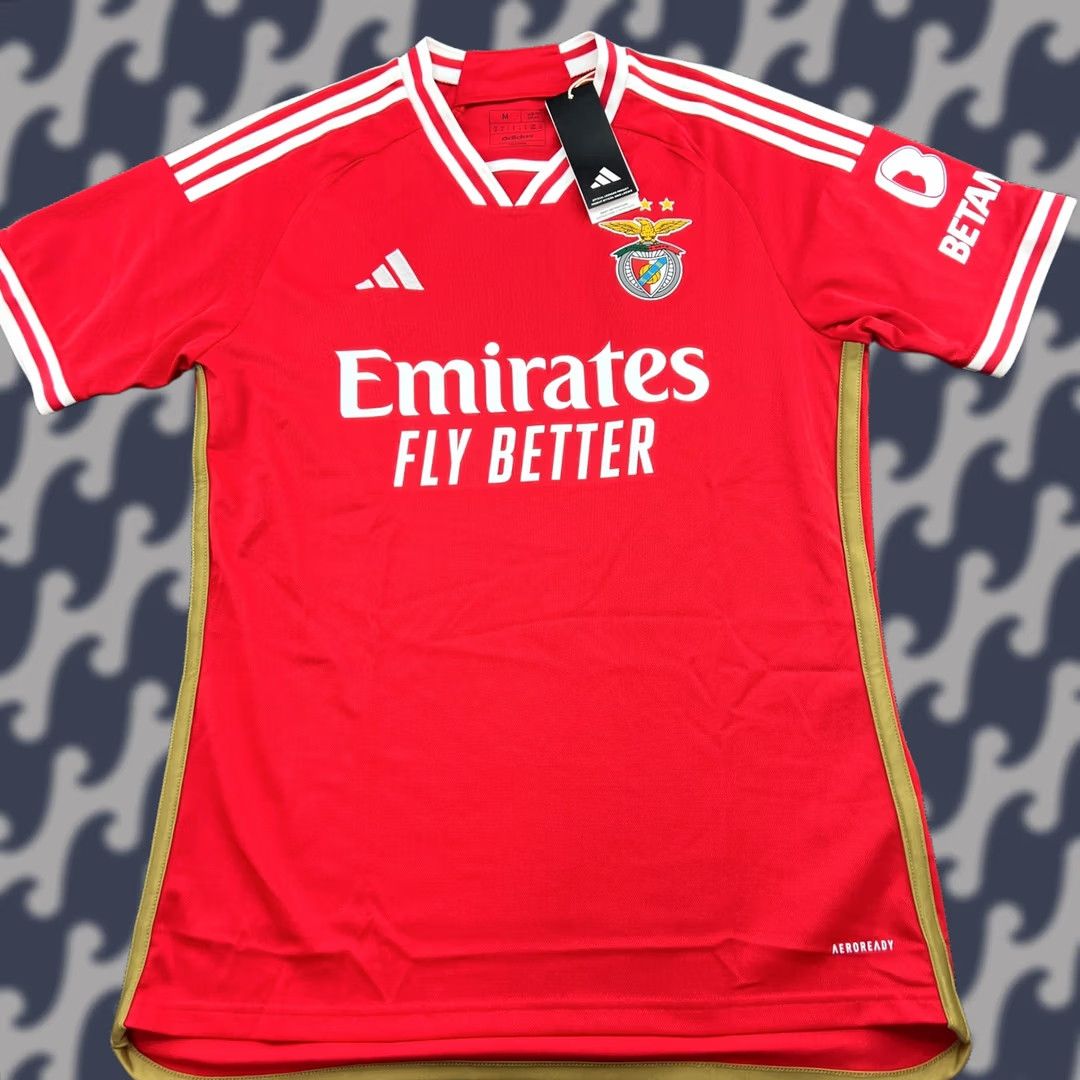 Adidas BNWT Benfica Adidas 2023-2024 Home Football Jersey Mens Medium Adult Red Shirt Size US M / EU 48-50 / 2 - 1 Thumbnail