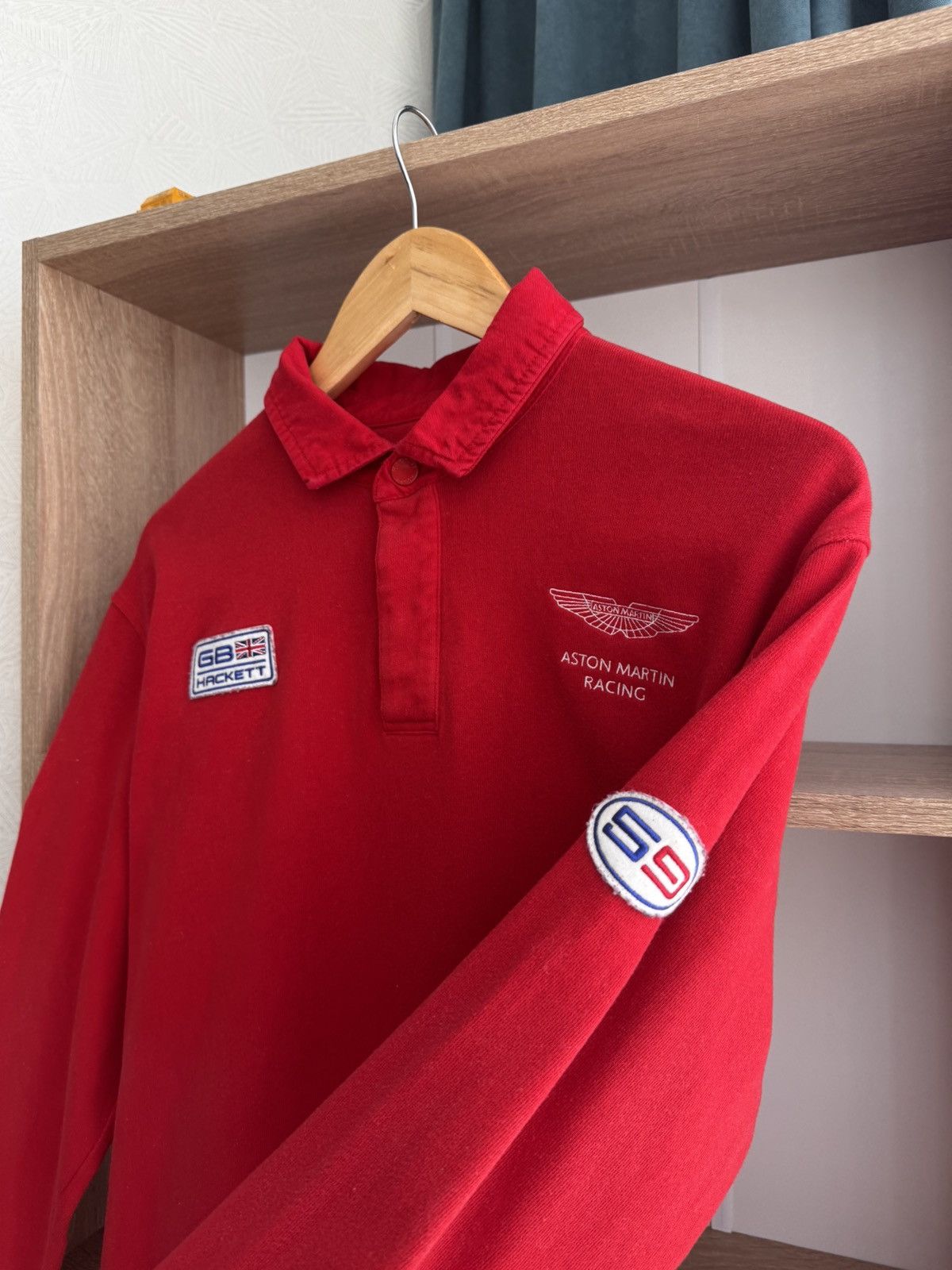 Other Vintage Aston Martin Racing by Hackett Red Formula1 Sweatsrt Size US L / EU 52-54 / 3 - 7 Thumbnail