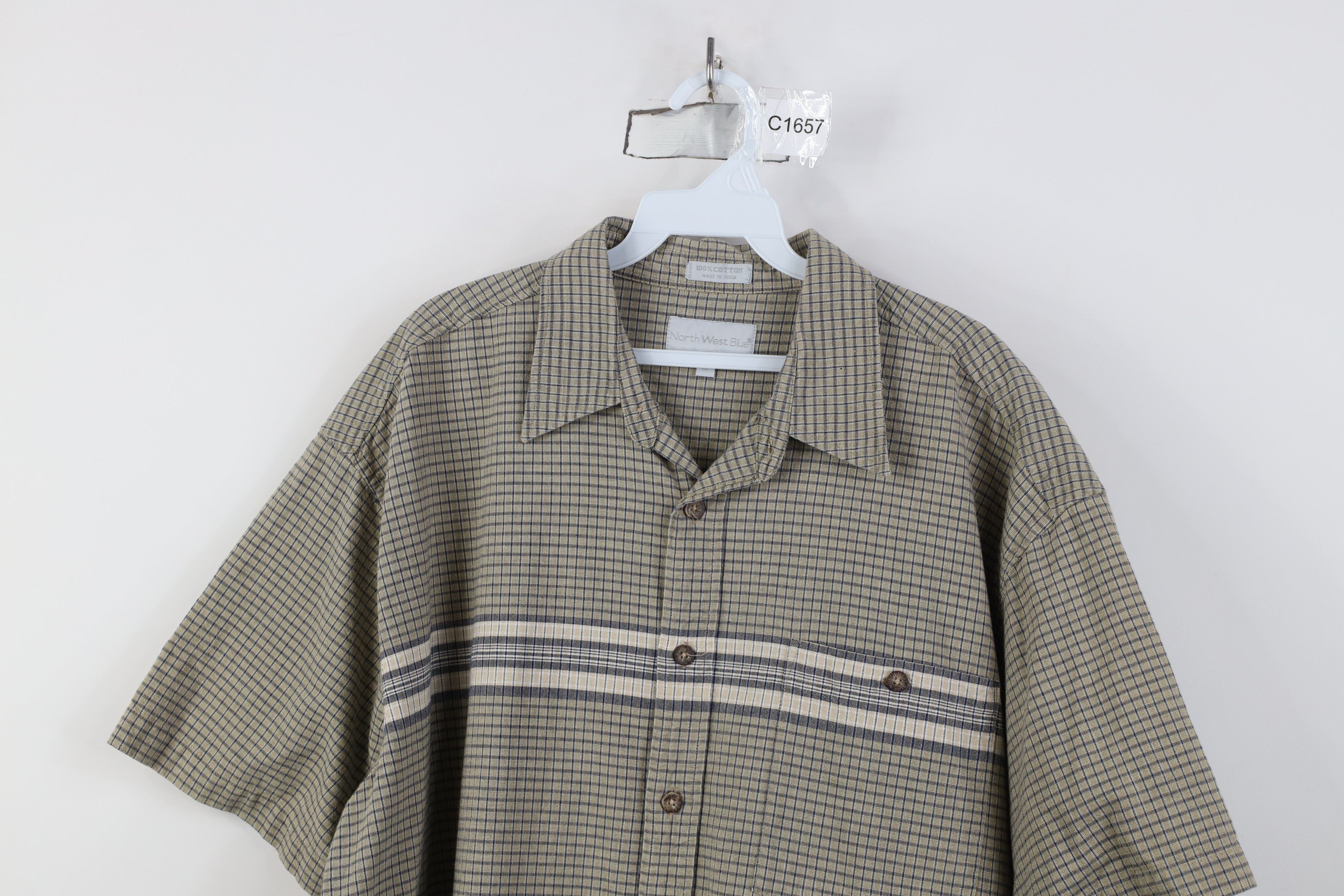 Vintage Vintage 90s Streetwear Striped Short Sleeve Button Shirt Size US XL / EU 56 / 4 - 2 Thumbnail