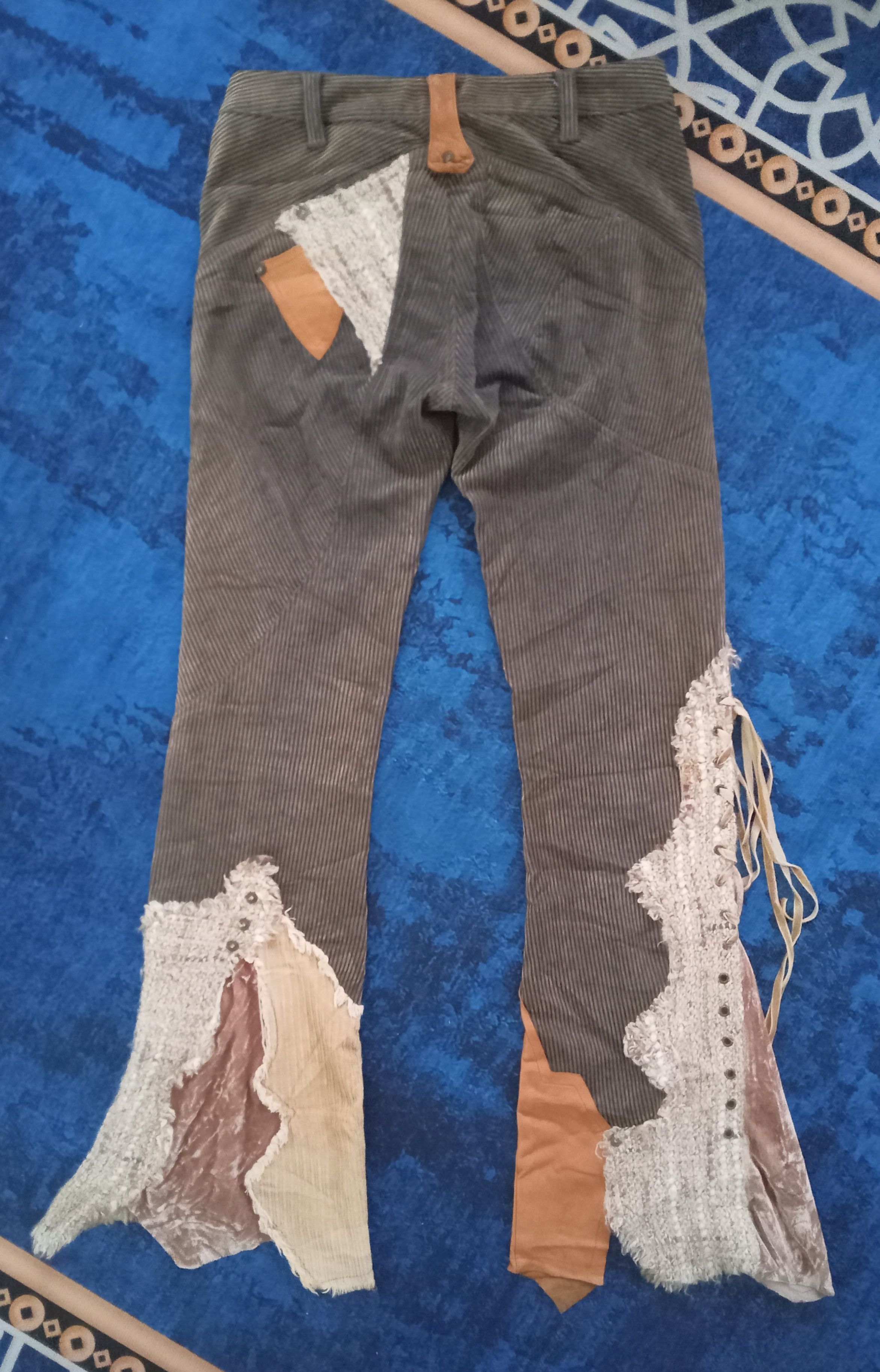 Japanese Brand Itsumi Dosaka Extremely Rare Design Flare Pants Size 29" - 2 Thumbnail