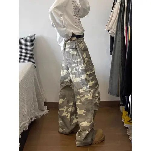 Hypebeast × Japanese Brand × Jean American retro street camouflage cargo jeans Size US 32 / EU 48 - 4 Thumbnail