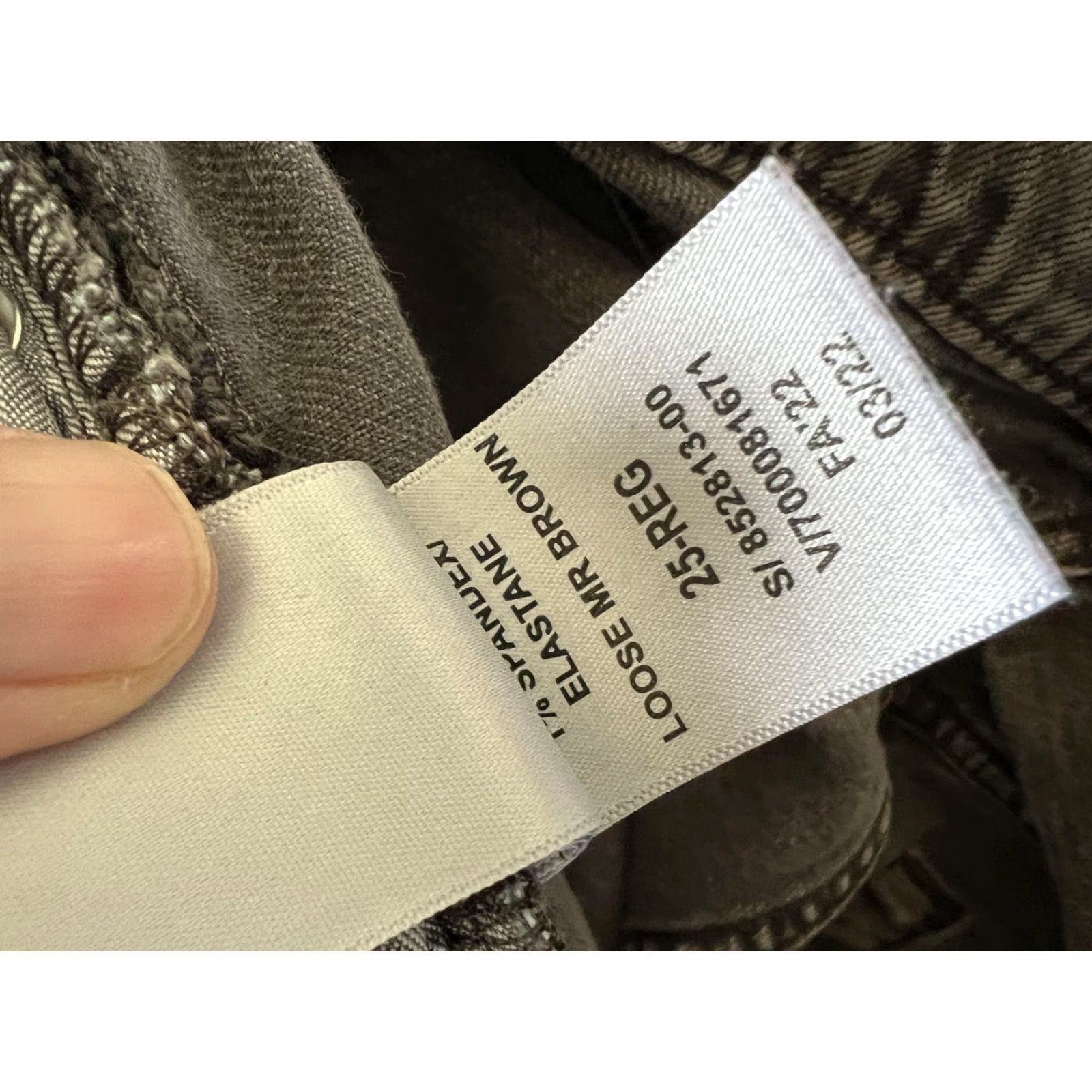 Gap Gap 90s Loose Mid Rise Jeans Womens 25 Brown Straight Leg Relaxed Denim Size 42" / US 20 - 5 Thumbnail