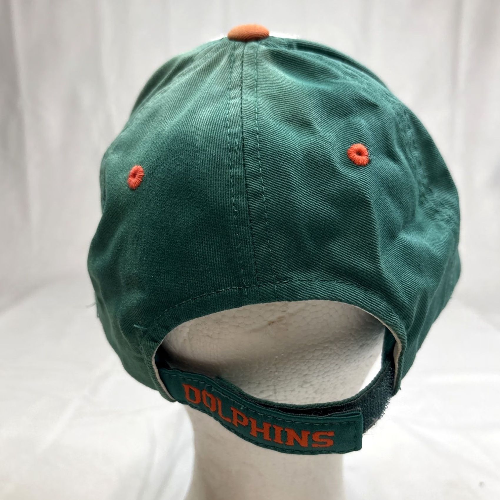 NFL VINTAGE Miami Dolphins Hat Cap Strapback Teal Green White Team NFL Football Mens Midsize Strapback Size ONE SIZE - 5 Thumbnail