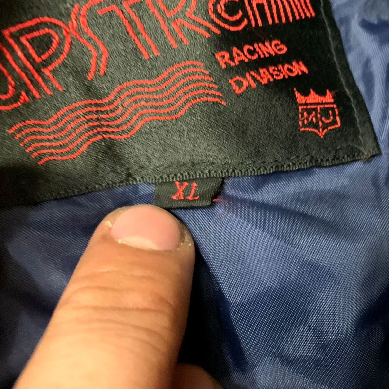 Vintage VINTAGE Upstream Racing Division Blue Nylon Jacket Adult XL Size US XL / EU 56 / 4 - 5 Thumbnail