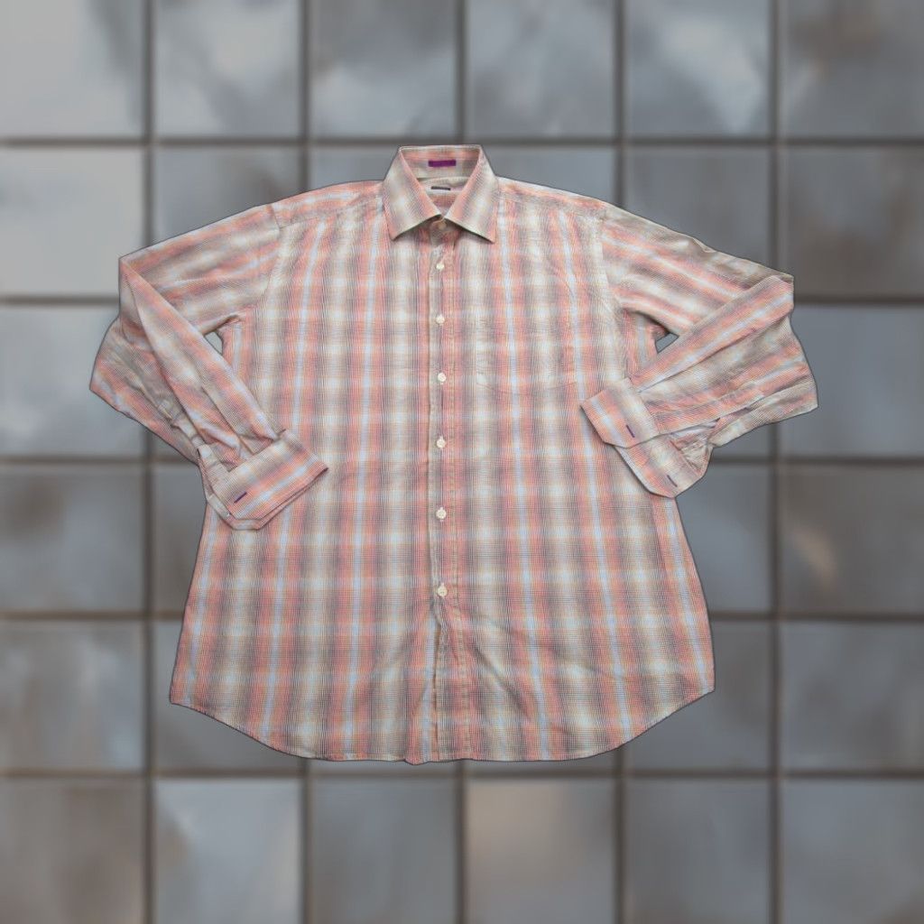 Paul Smith Paul Smith Button-Up Shirt Mens Large Multicolor Plaid Casual Cotton Long Sleeve Mens Size US L / EU 52-54 / 3 - 1 Thumbnail