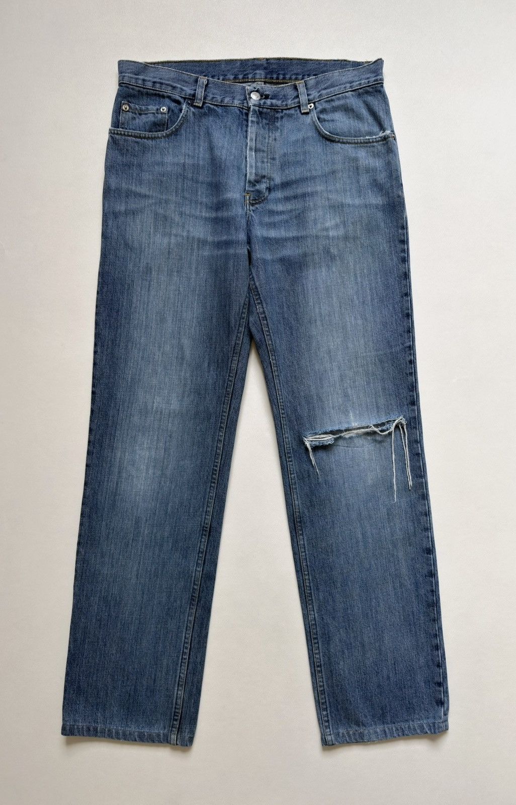 Helmut Lang Thrashed ‘Vintage Sanded Denim’ Jeans Size US 33 - 16 Thumbnail