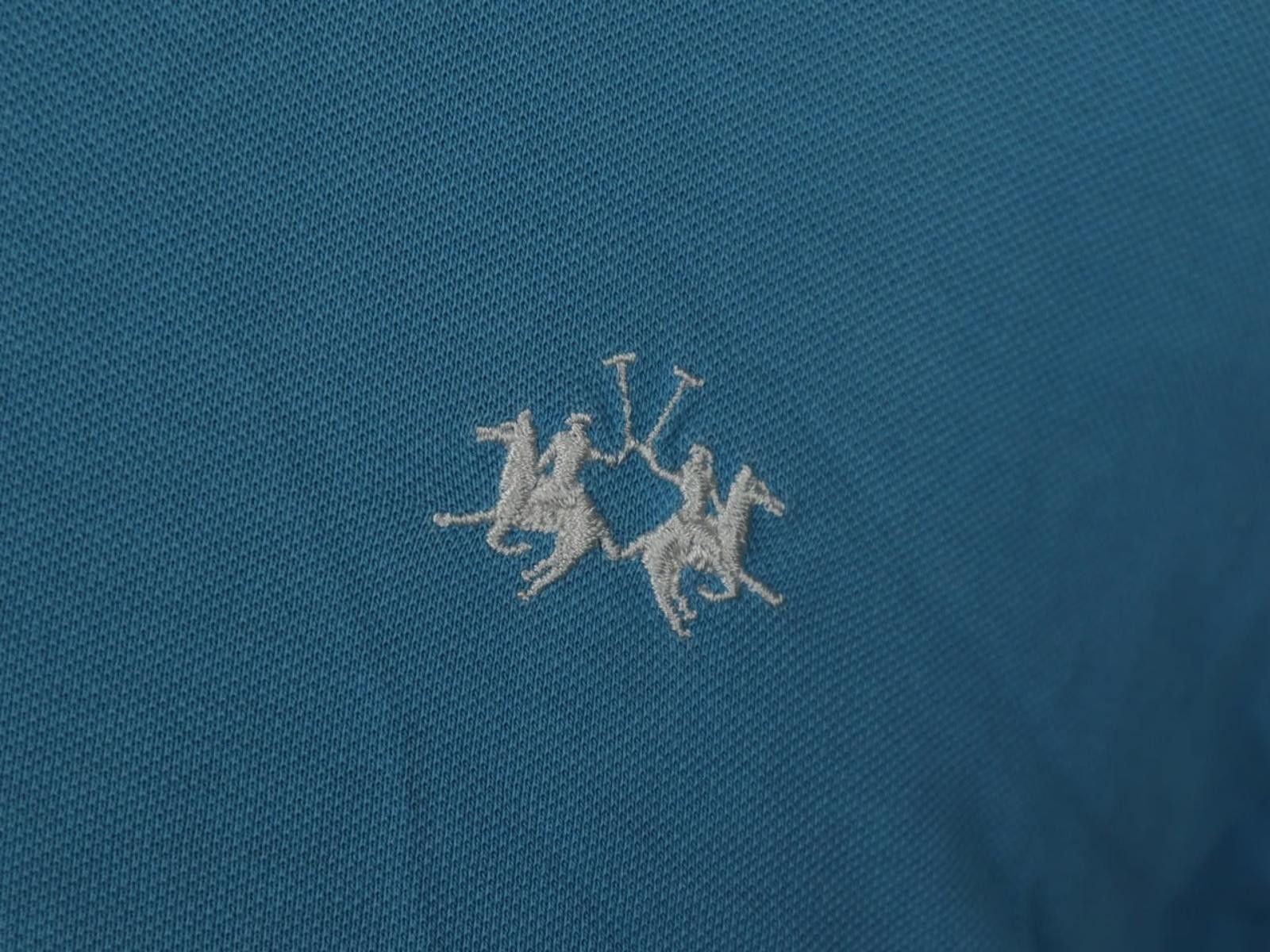 La Martina LA MARTINA Blue Cotton Collared Casual Polo Shirt Size XL Size US XL / EU 56 / 4 - 5 Thumbnail