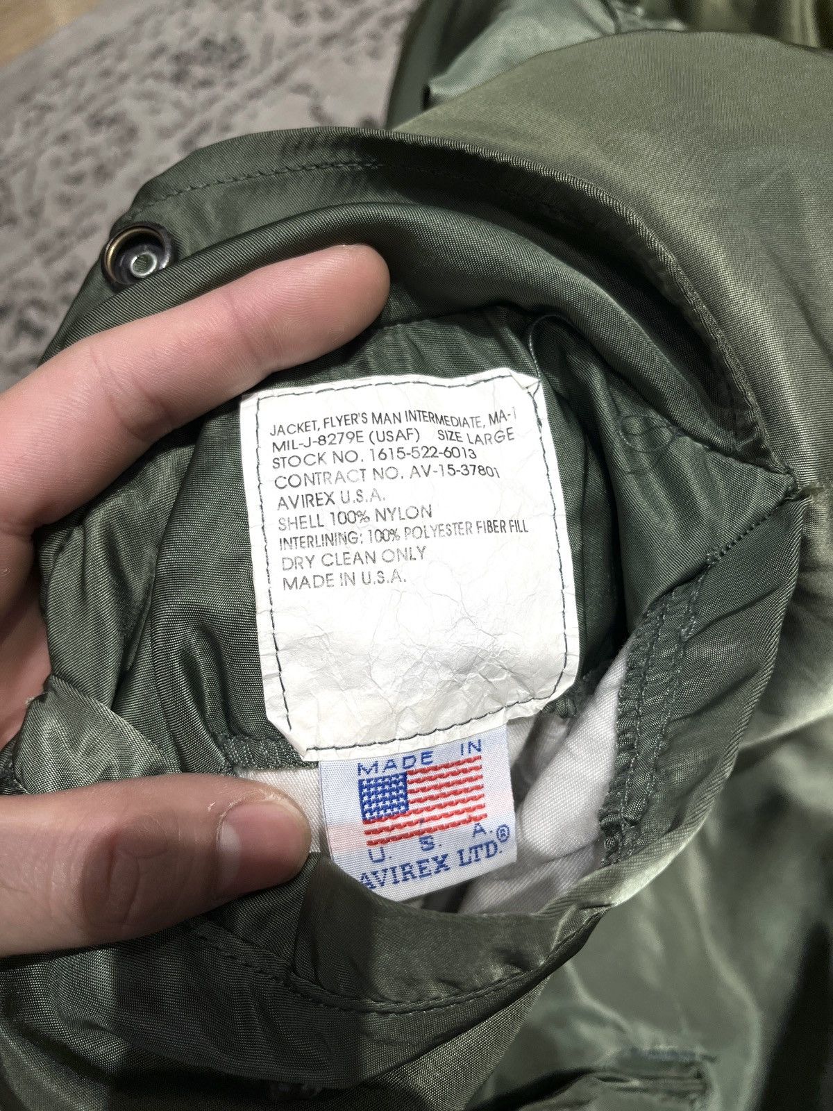 Vintage Avirex USA MA-1 Size US L / EU 52-54 / 3 - 12 Thumbnail