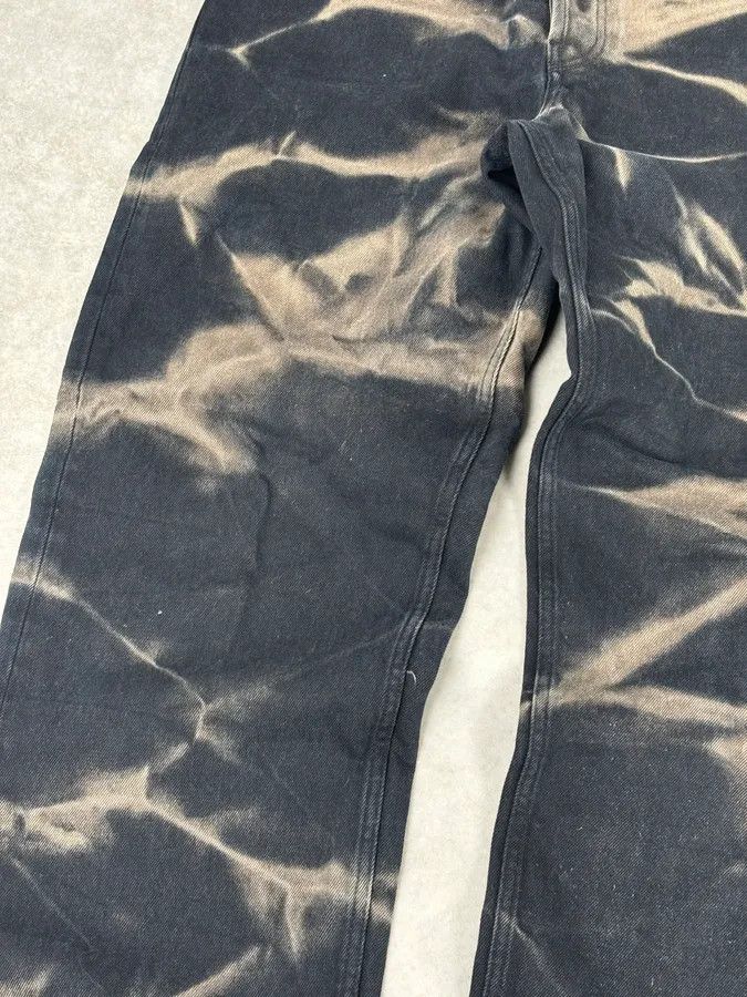 Dries Van Noten Dries Van Noten Navy Denim Tie-Dye Relaxed Jeans Size US 33 - 10 Thumbnail
