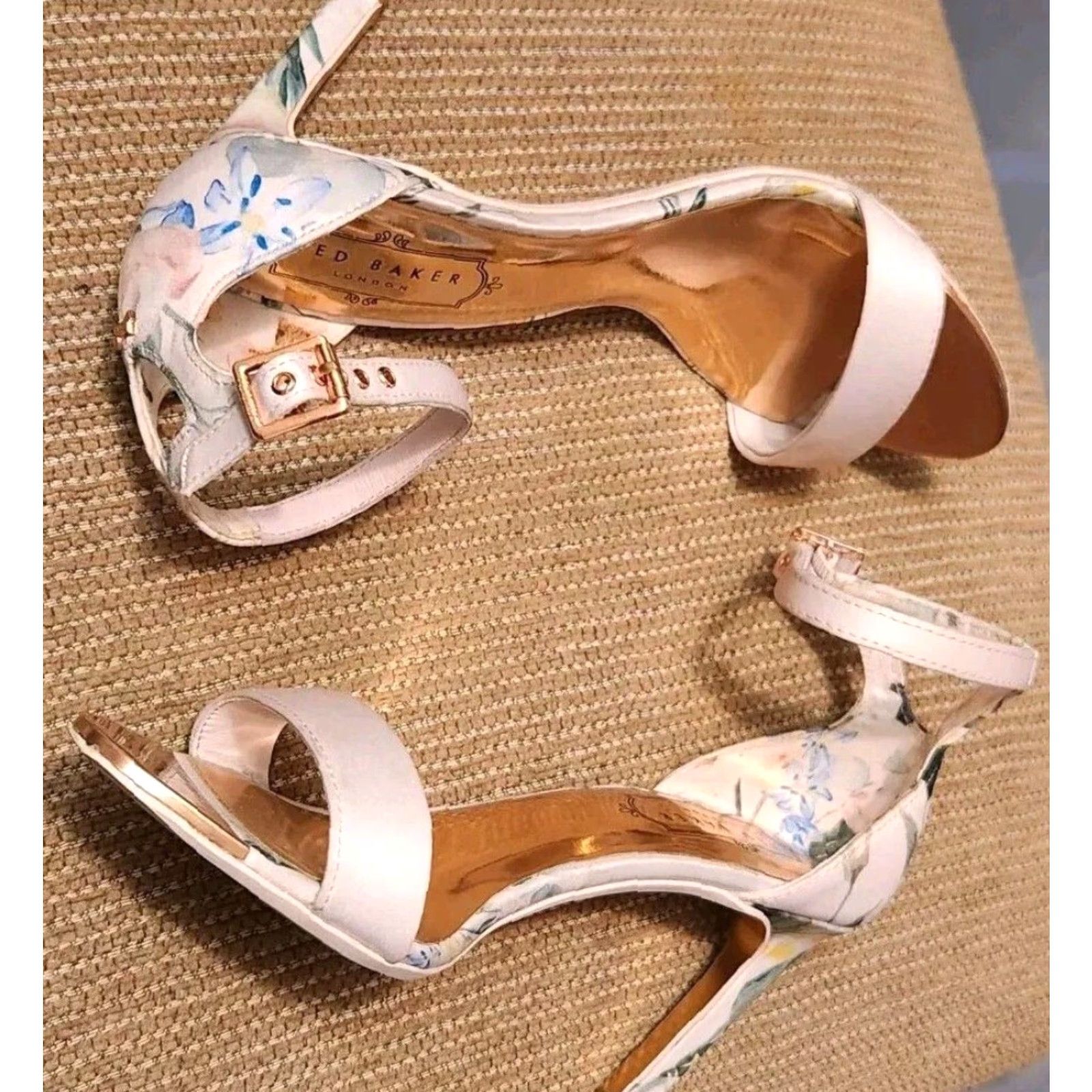 Ted Baker Ted Baker Heels Mwilli Ankle Strap Open Toe Floral Buckle Stiletto High Heel Women 6.5 36.5 Multi Size 6.5 Size US 7 / IT 37 - 2 Thumbnail
