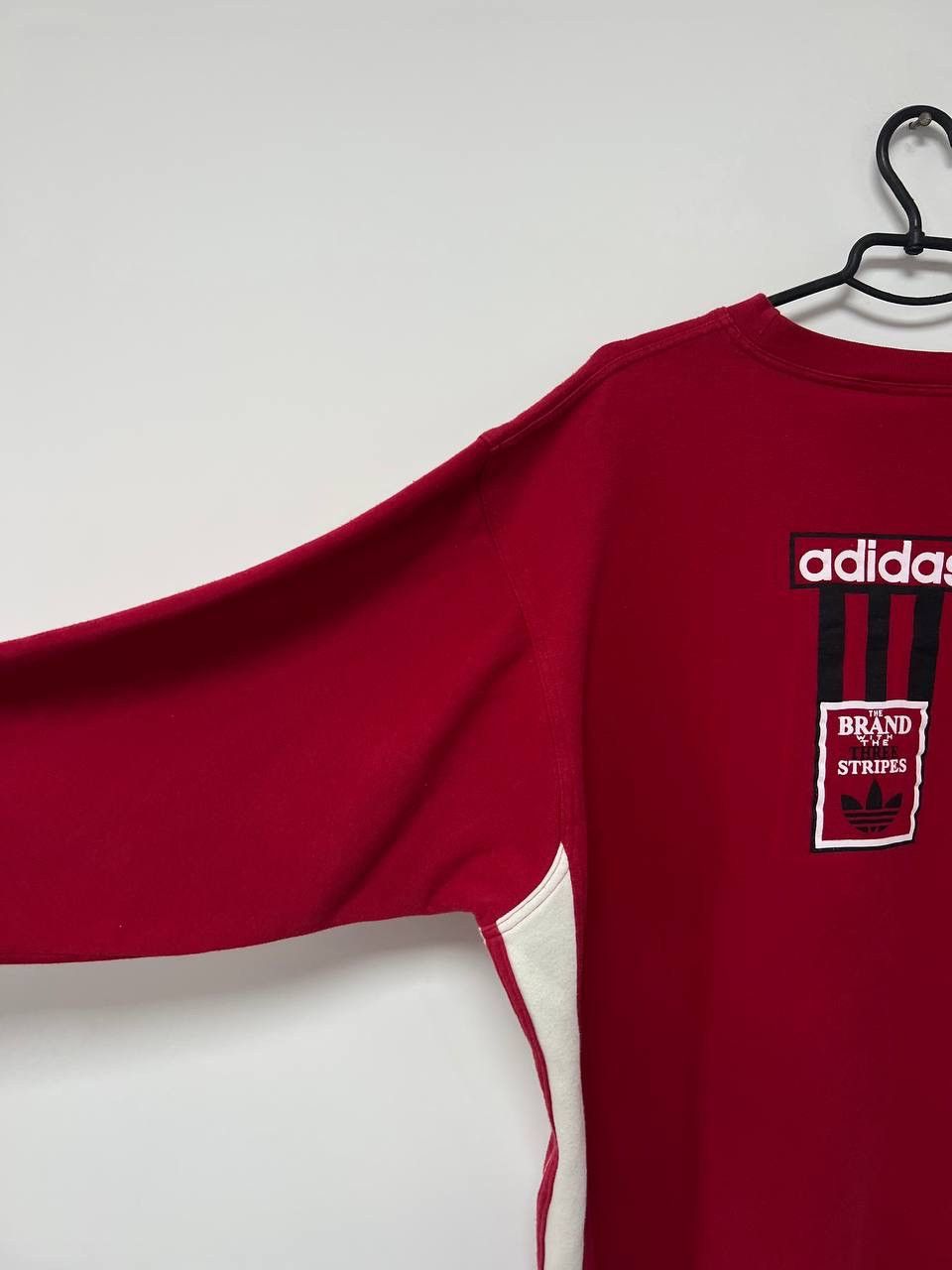 Adidas Vintage 90s Adidas The Brand with the Stripes Sweatshirt M Size US M / EU 48-50 / 2 - 4 Thumbnail