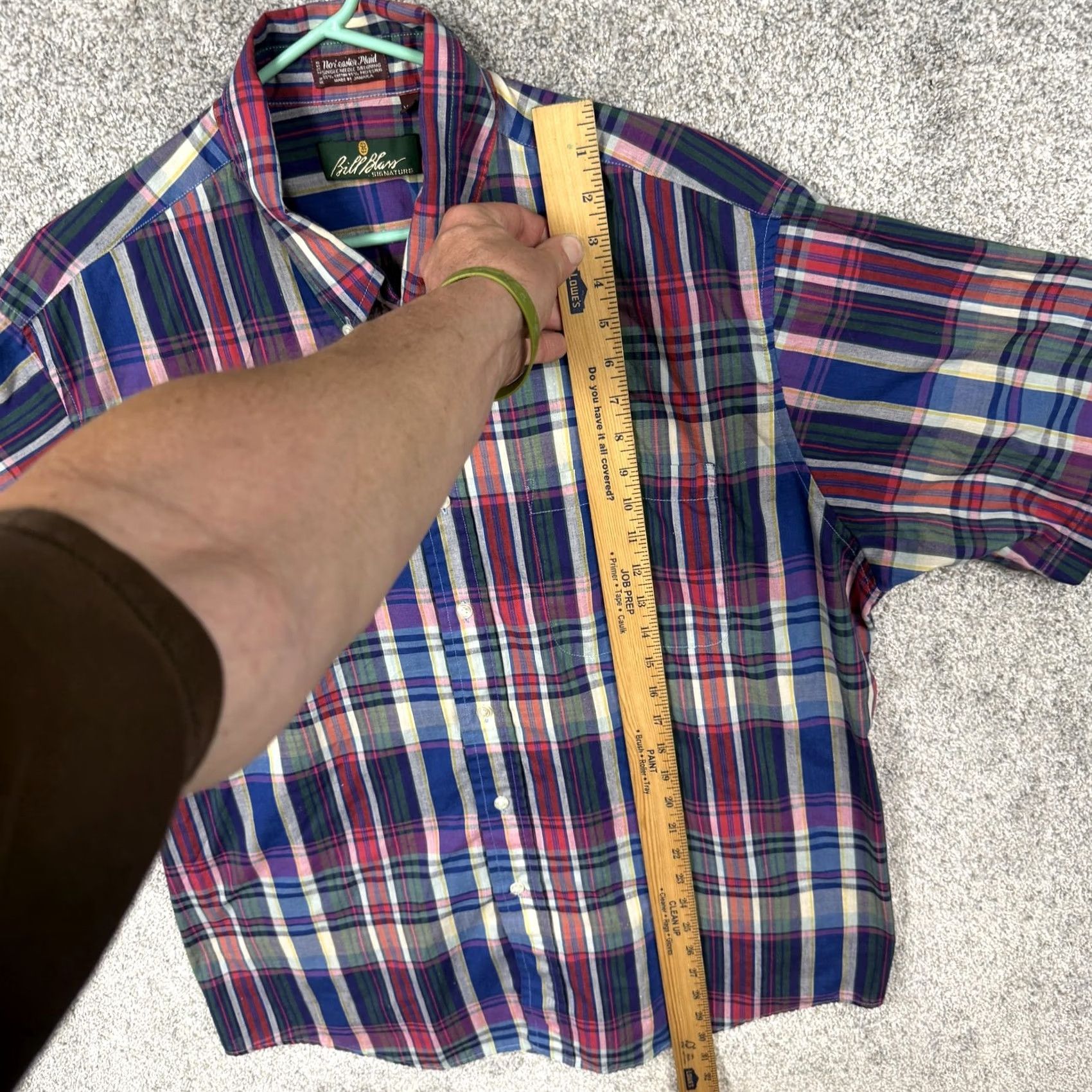 Bill Blass Bill Blass Signature Shirt Mens 2XL Multicolor Plaid Short Sleeve Preppy Casual Shirt Size US XXL / EU 58 / 5 - 2 Thumbnail