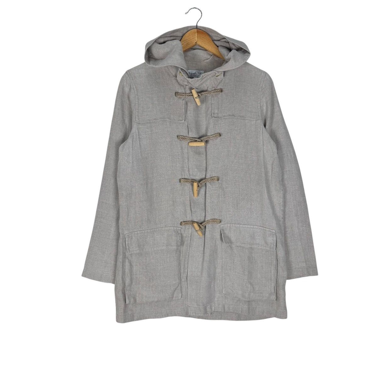 agnes b. ☀️AGNES B HOODIE DUFFLE LINEN JACKET Size M / US 6-8 / IT 42-44 - 2 Thumbnail